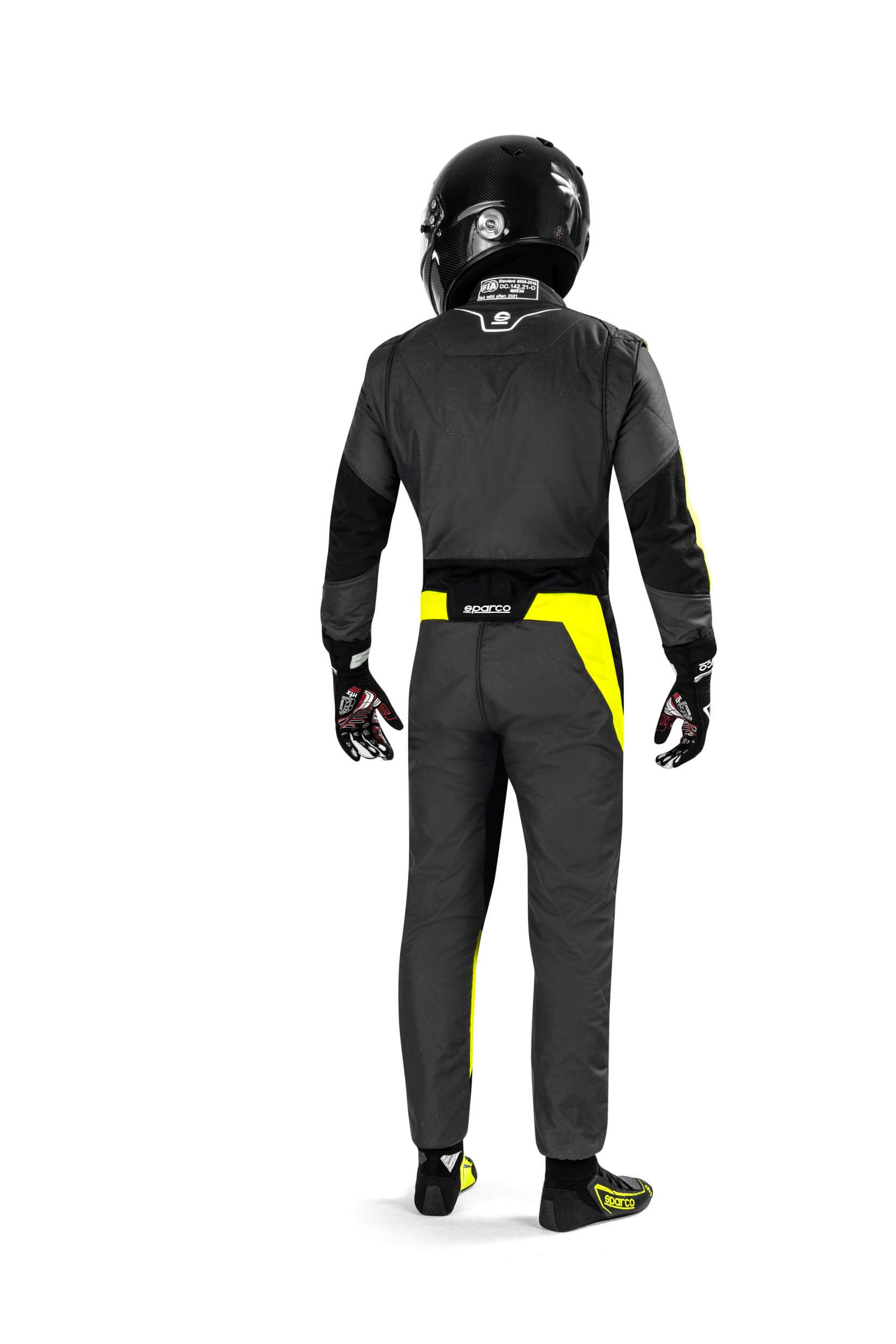 SPARCO 00114258GSGF Racing suit SUPERLEGGERA R564, FIA 8856-2018, grey/yellow, size 58 Photo-1