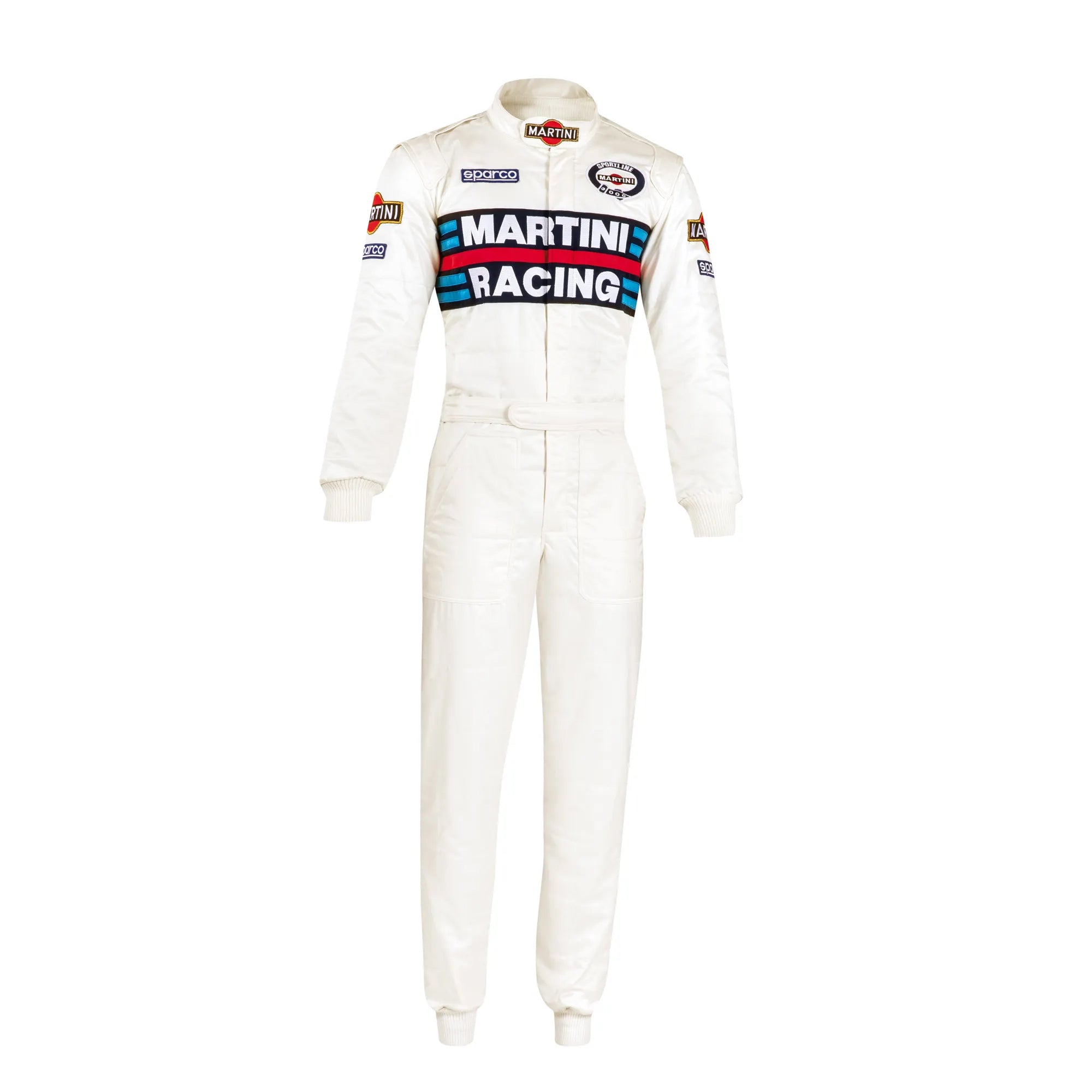 SPARCO 001144MR60BI MARTINI RACING Replica suit (R567), FIA8856-2018, white, size 60 Photo-0