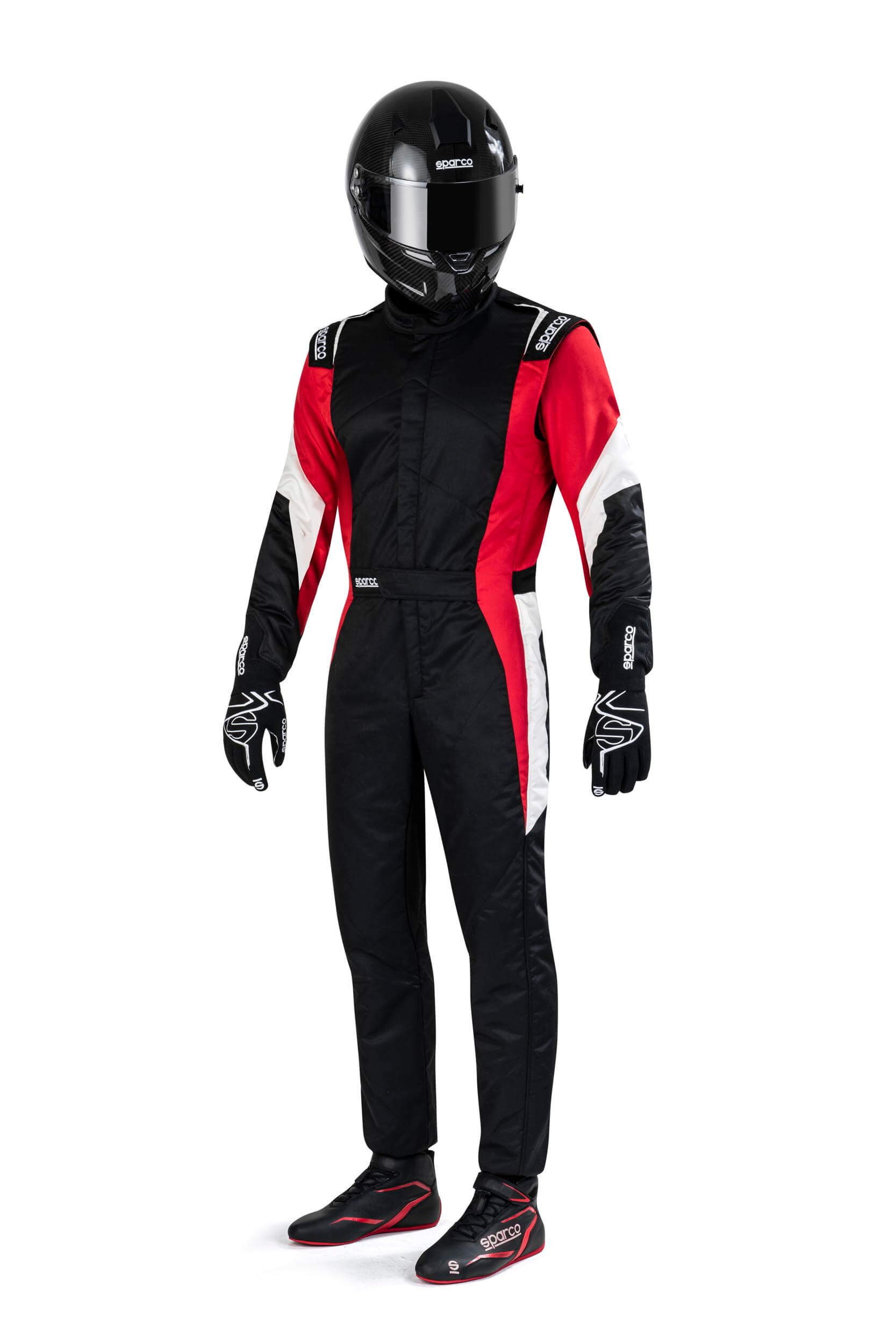 SPARCO 00114452NRRB COMPETITION Racing suit 2022, FIA 8856-2018, black/red, size 52 Photo-1