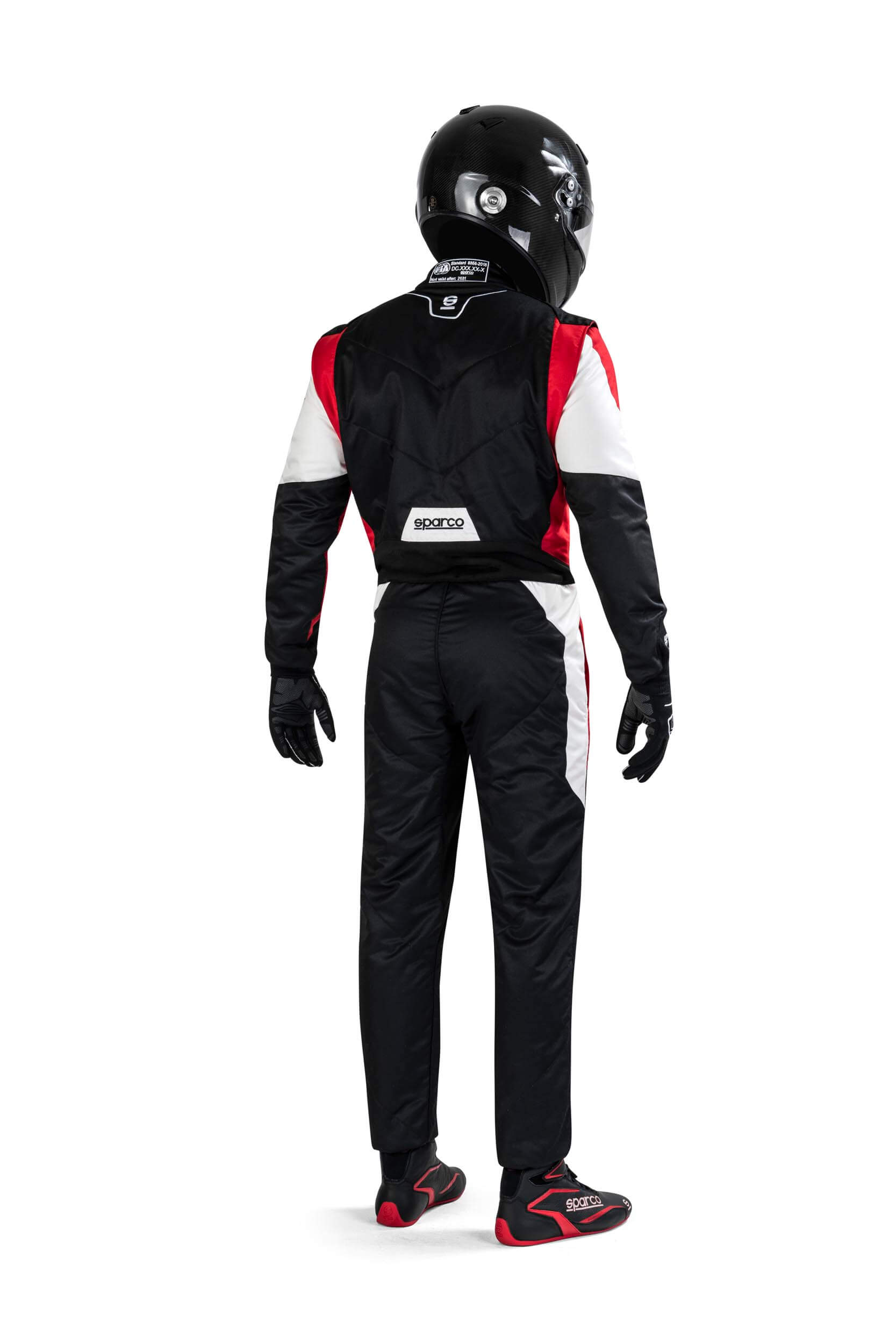 SPARCO 00114454NRRB COMPETITION Racing suit 2022, FIA 8856-2018, black/red, size 54 Photo-2