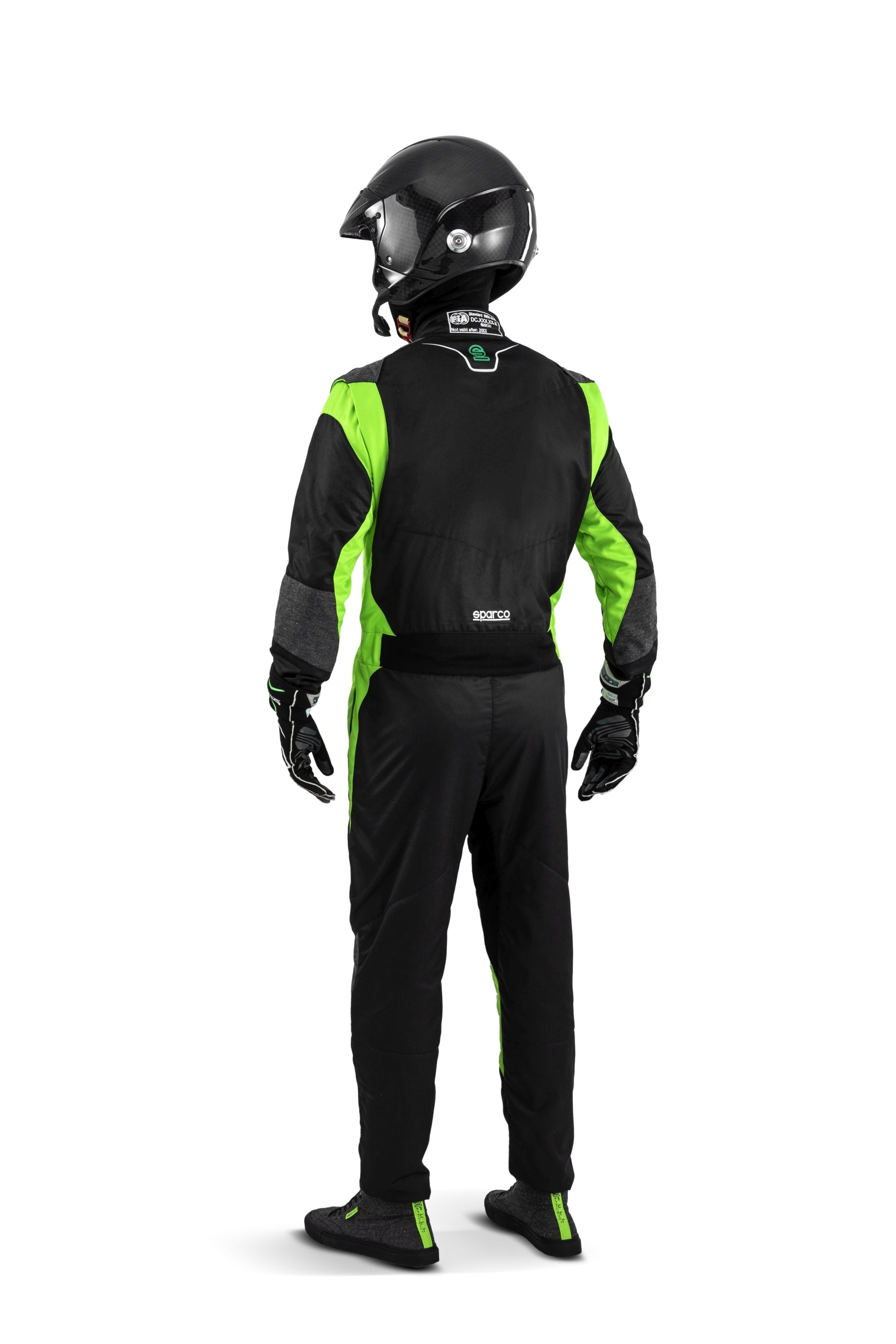 SPARCO 00115550NRVF FUTURA Racing suit, FIA 8856-2018, black/green, size 50 Photo-3