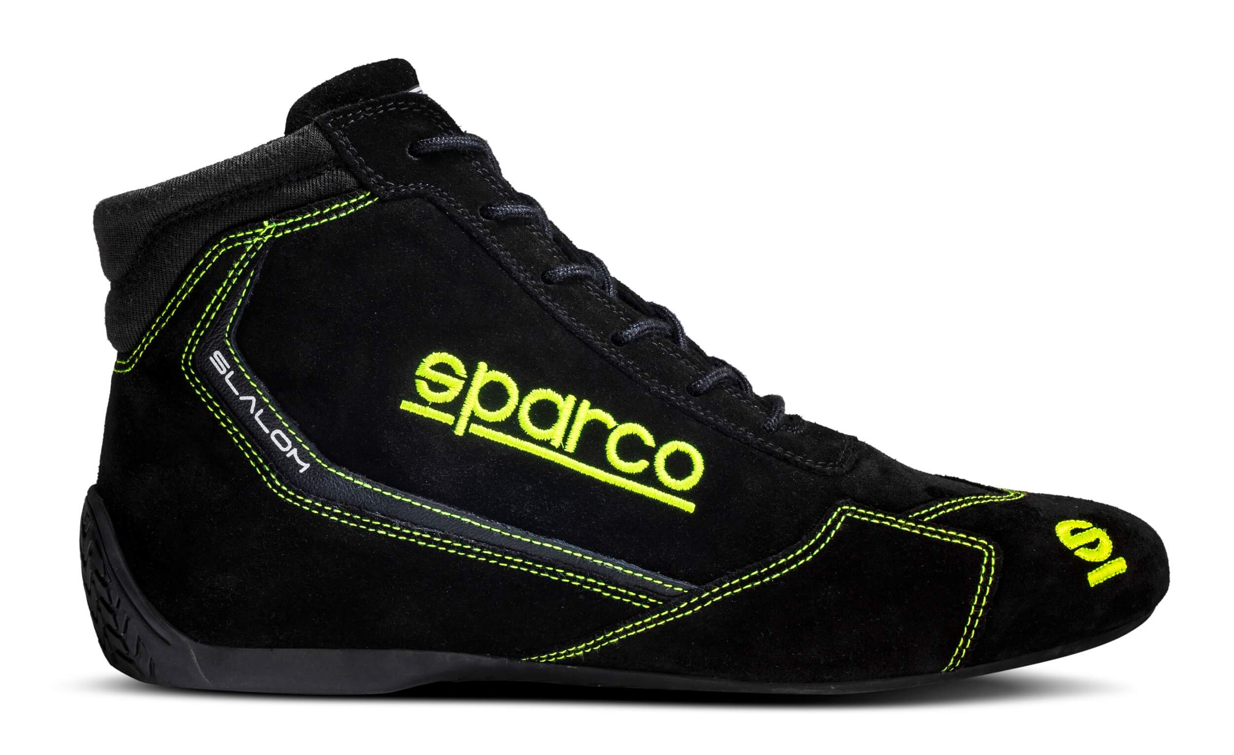 SPARCO 00129536NRGF Racing shoes SLALOM 2022, FIA 8856-2018, black/yellow, size 36 Photo-2