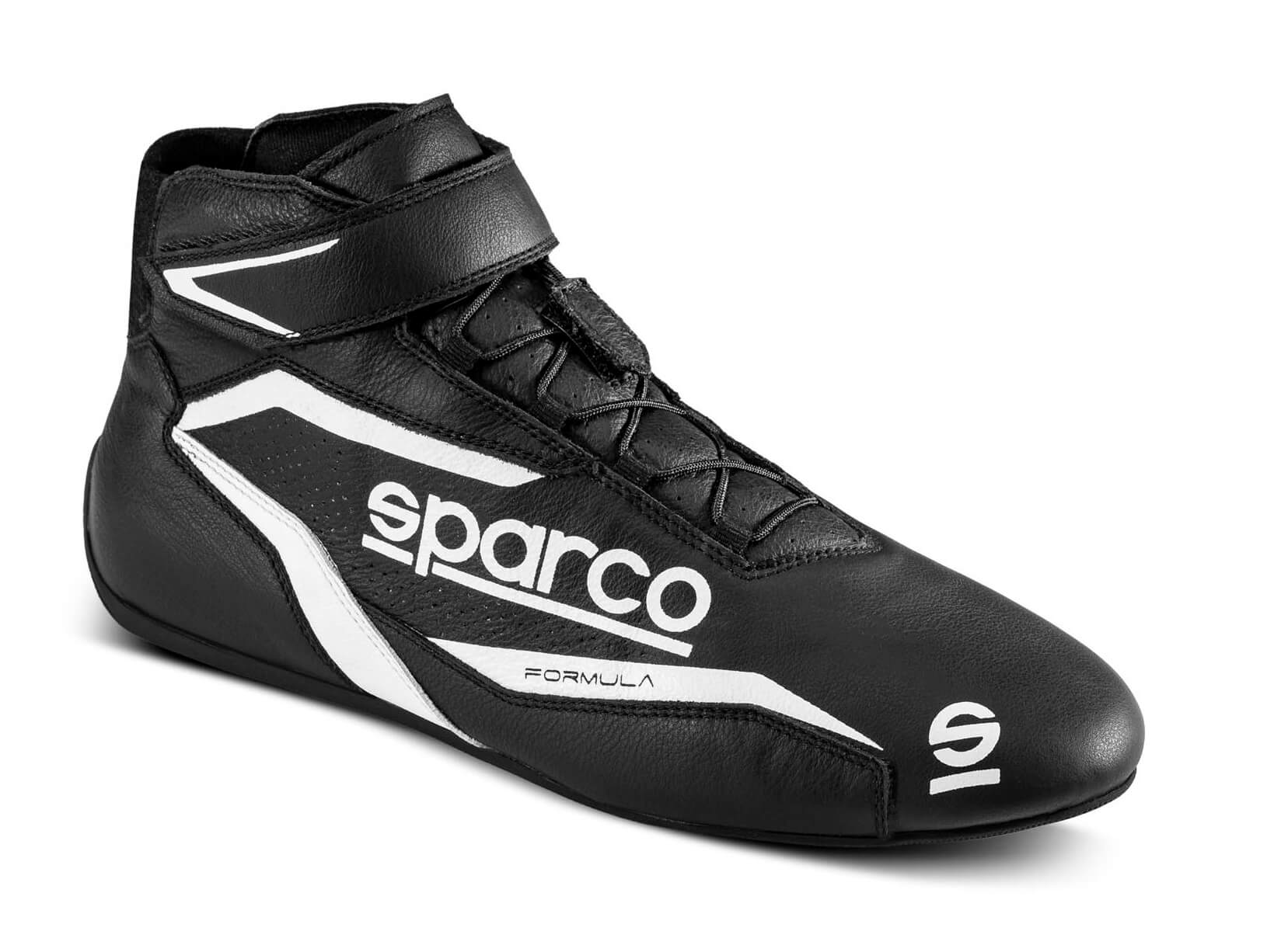 SPARCO 00129645NRBI FORMULA Racing shoes, FIA 8856-2018, black/white, size 45 Photo-0