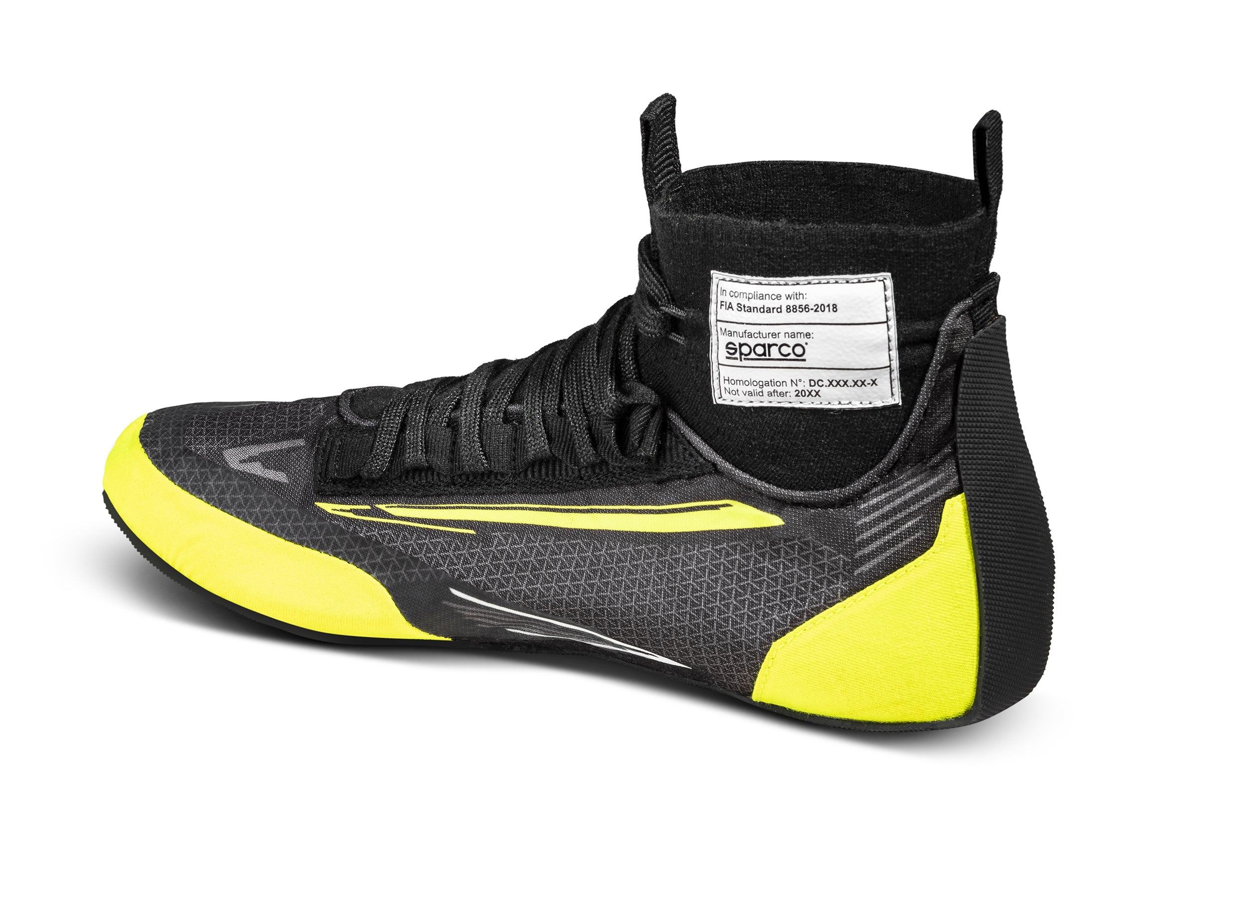 SPARCO 0012A348NRGF SUPERLEGGERA (Fabric) Racing shoes, FIA 8856/2018, black/yellow, size 48 Photo-1