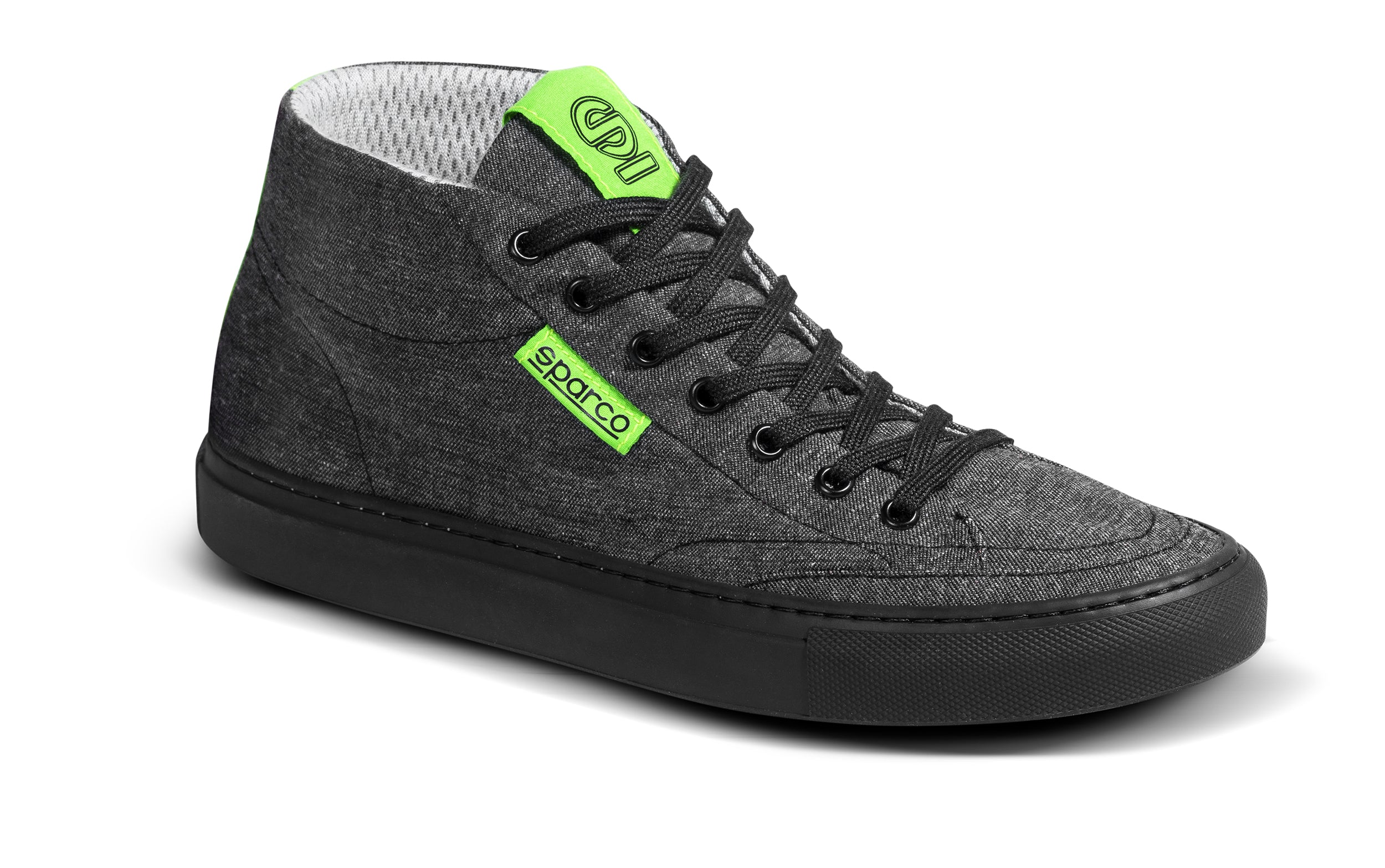 SPARCO 0012A437GRVF FUTURA Racing shoes, FIA 8856-2018, grey/green, size 37 Photo-0