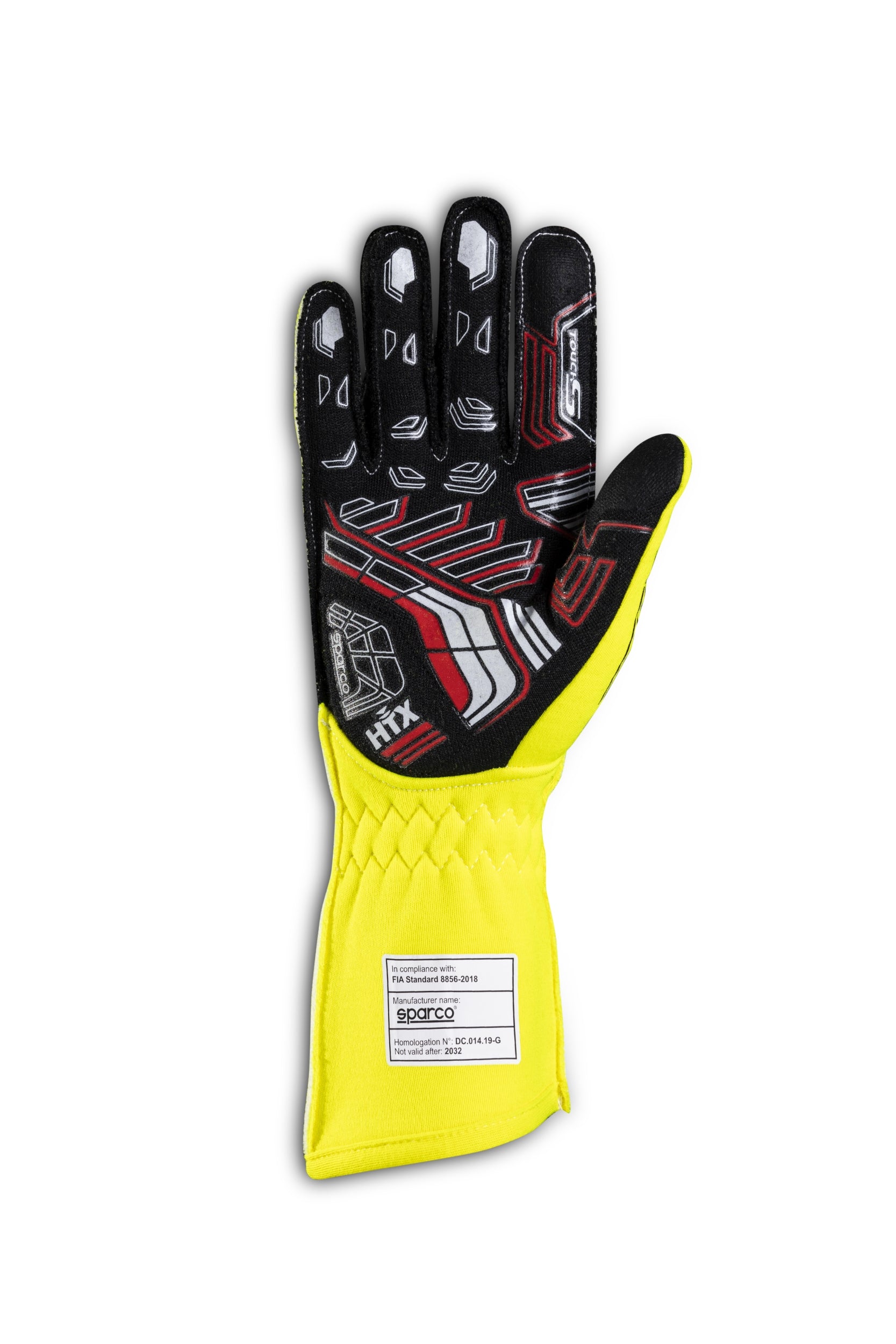 SPARCO 00131411GFNR ARROW Racing gloves, FIA 8856-2018, yellow/black, size 11 Photo-1
