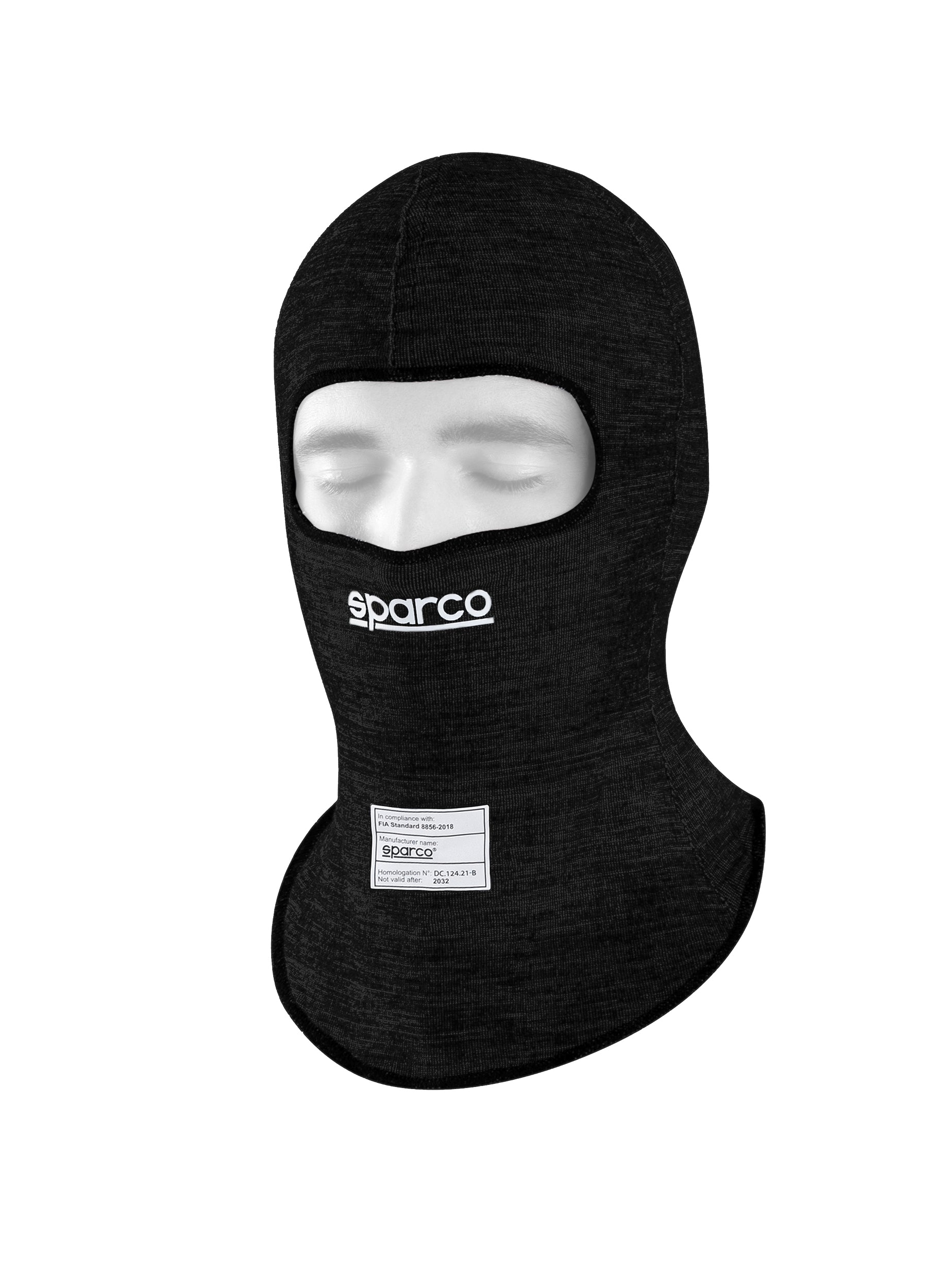 SPARCO 001407NR Racing balaclava RW-10 SHIELD PRO, FIA 8856-2018, black, one size Photo-0