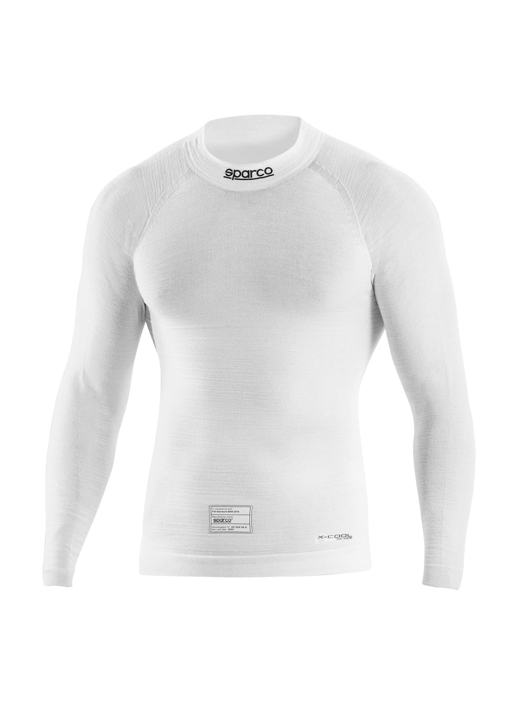 SPARCO 001789MBO4XL Racing Top underwear RW-11 EVO, FIA 8856-2018, white, size XL Photo-0