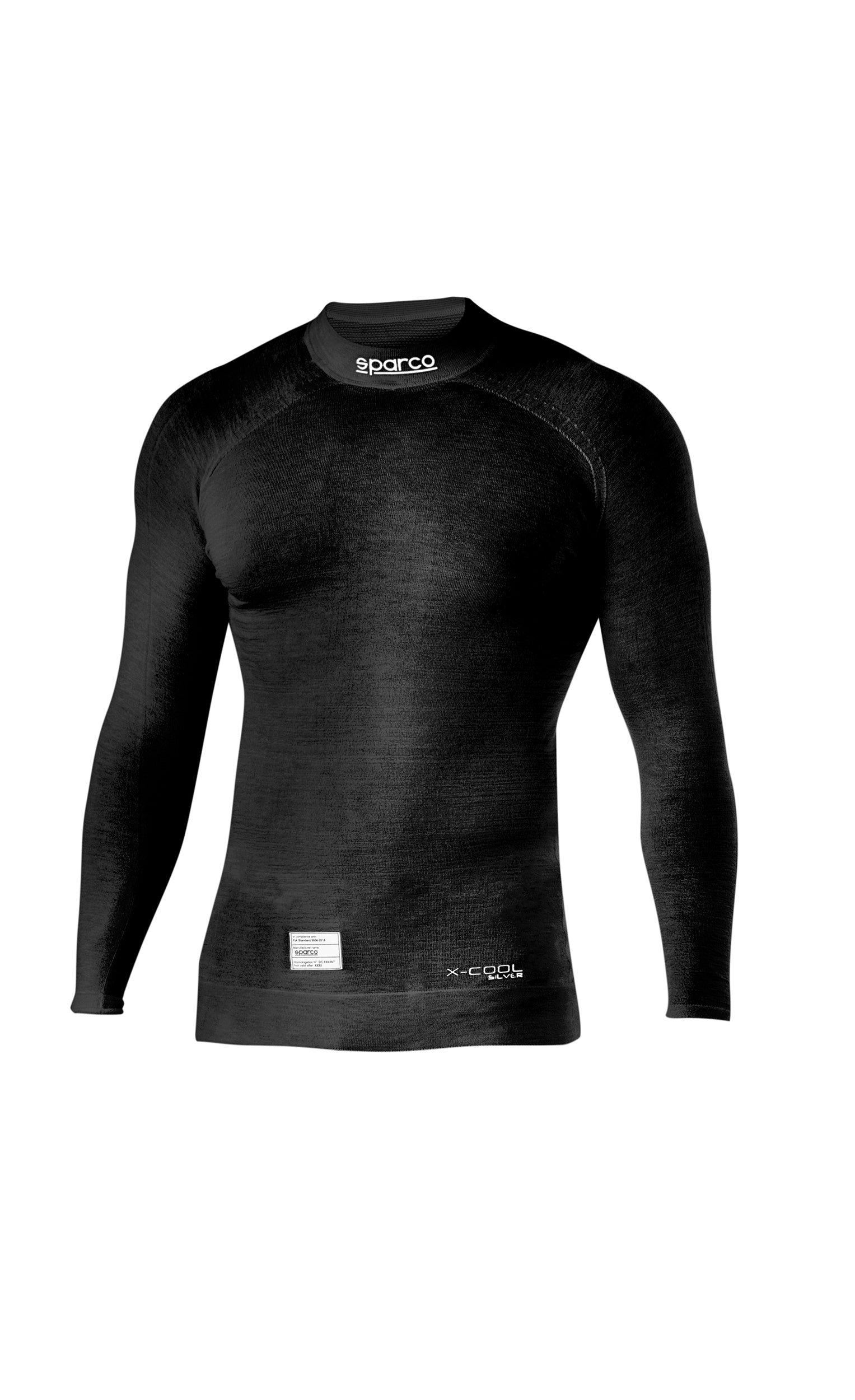 SPARCO 001789MNR1S Racing Top underwear RW-11 EVO, FIA 8856-2018, black, size S Photo-0