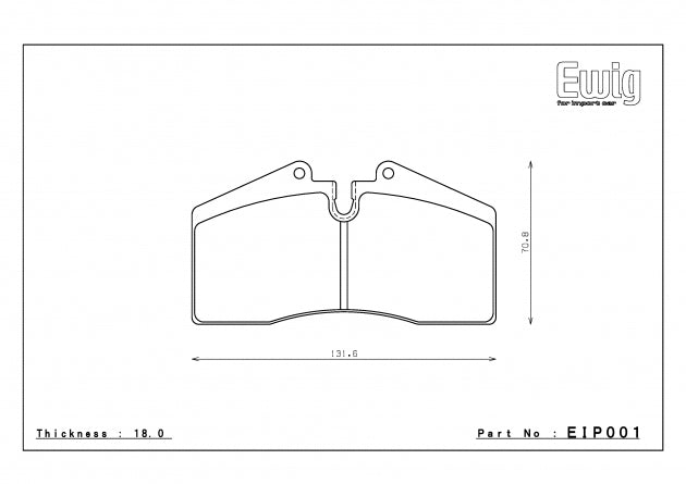 ENDLESS EIP001ME20 Front brake pads PORSCHE 911(964)3.3/3.6TURBO/911(993) 3.6 Photo-0