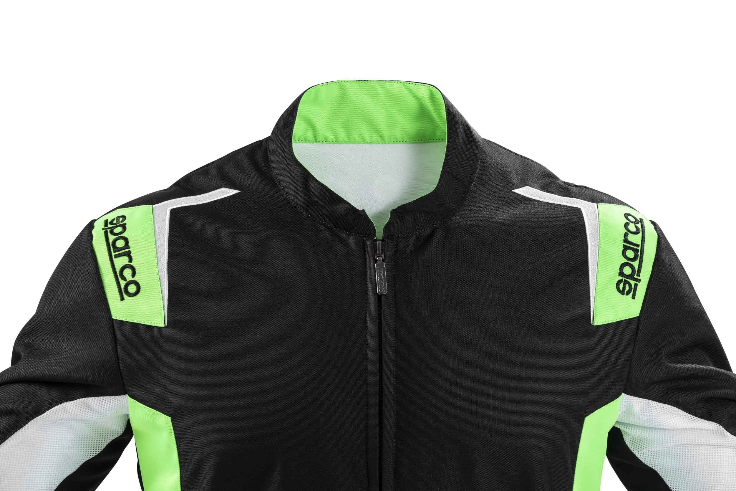 SPARCO 002342NRVF120 THUNDER YOUTH Kart suit, CIK, black/green, size 120 Photo-3