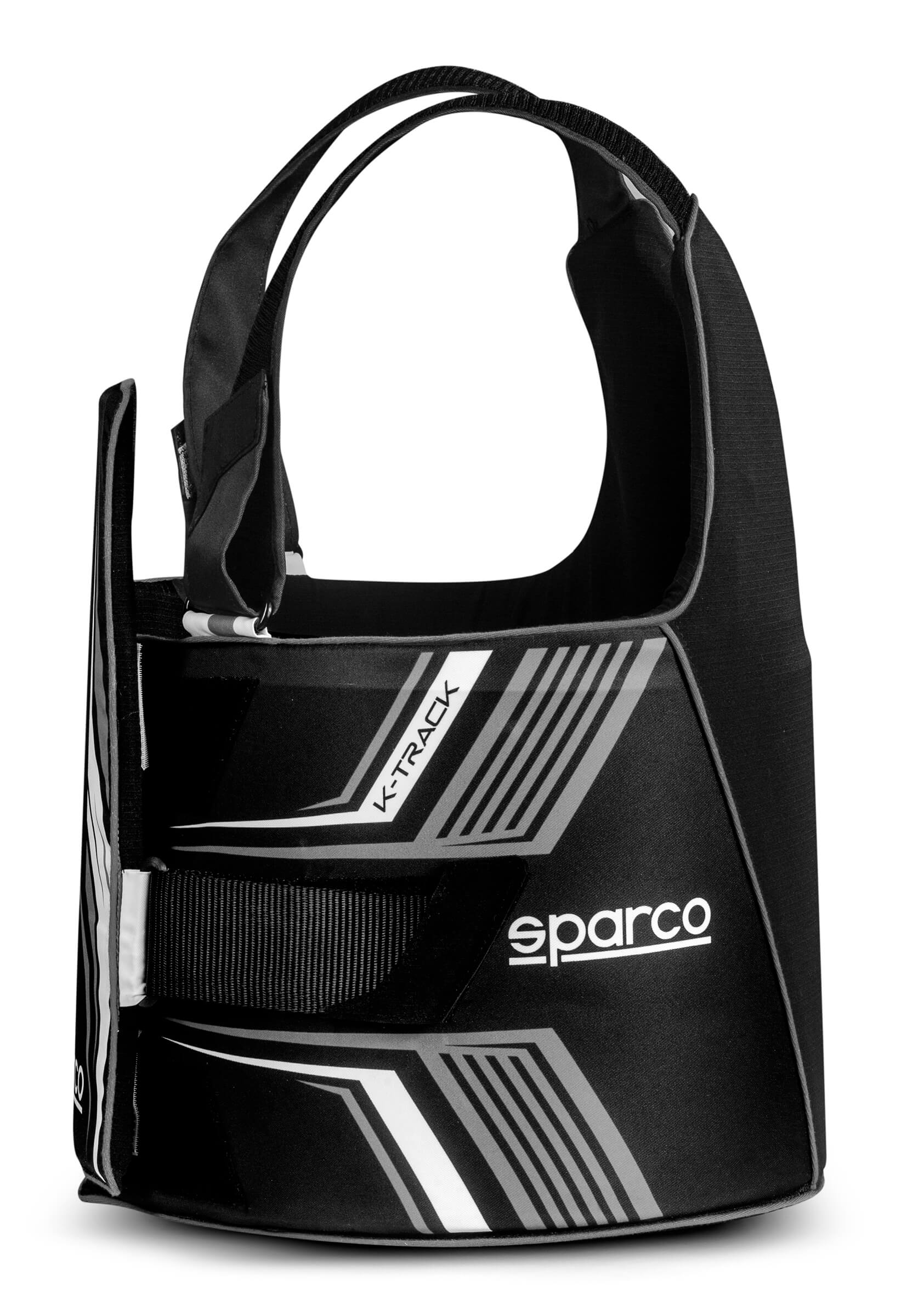 SPARCO 002406KNRBI2S K-TRACK Karting Rib Protector, FIA 8870-2018, black/white, size S Photo-2