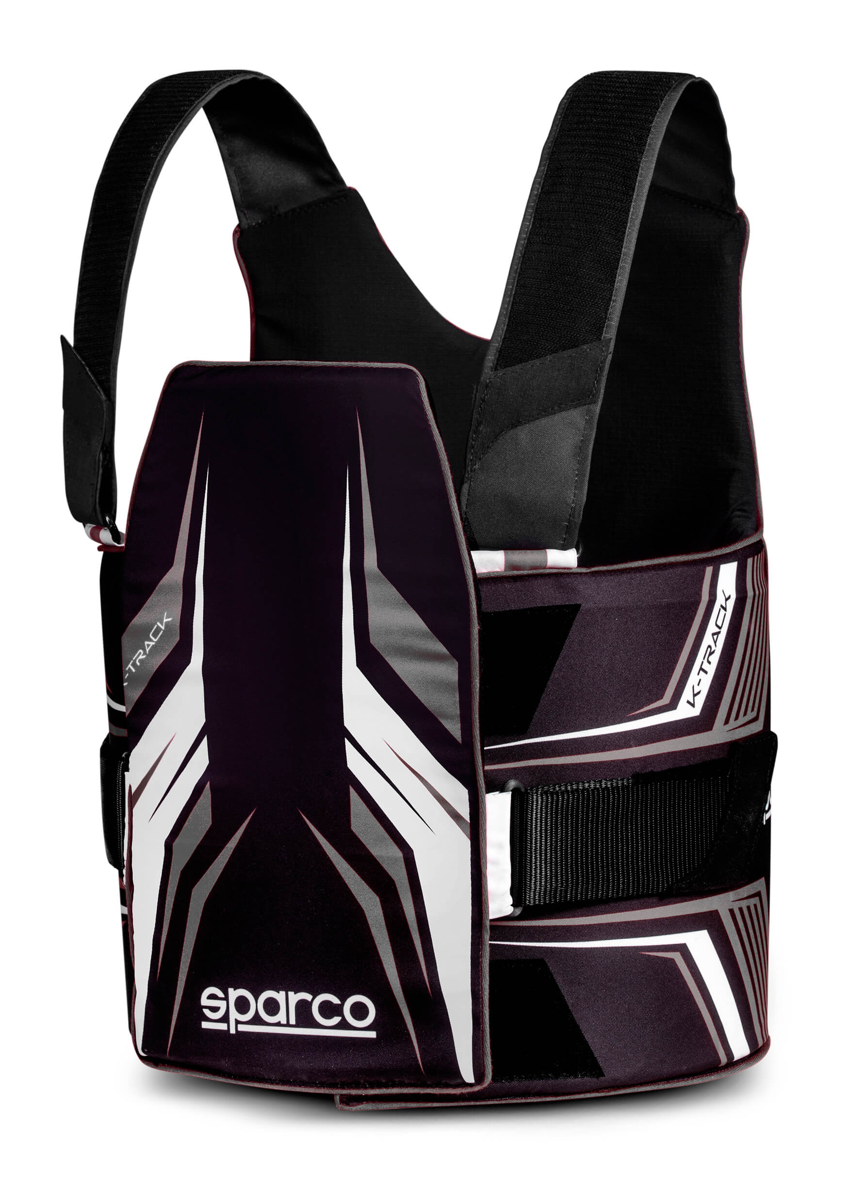 SPARCO 002406KNRBI1415 K-TRACK Karting Rib Protector, FIA 8870-2018, child, black/white, size 140-150 Photo-0