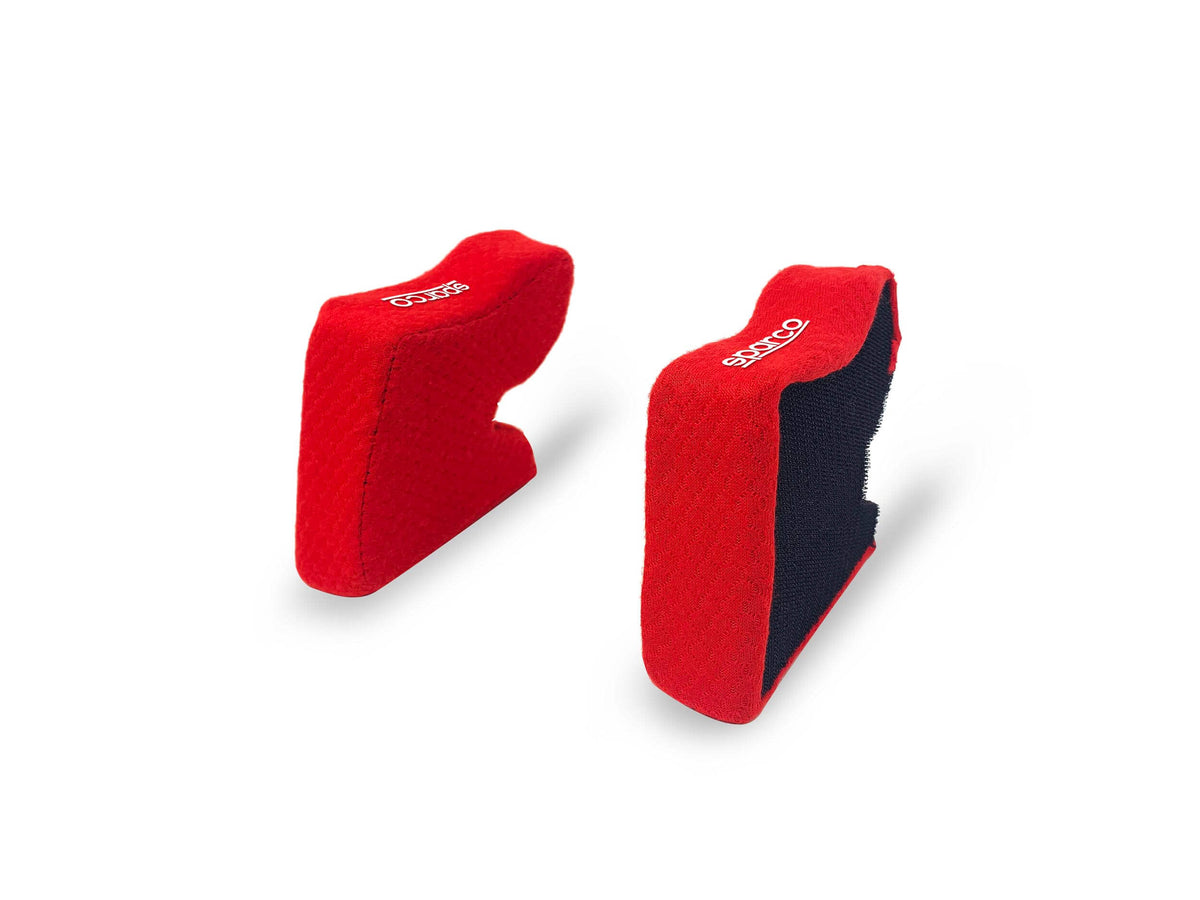 SPARCO 0032RF02RS30 Cheek pad set for Full Face helmets, red, 30 mm Photo-0