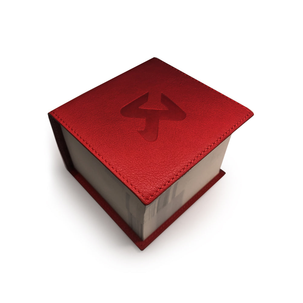 AKRAPOVIC 801731 Leather Memo Notepad - red Photo-0