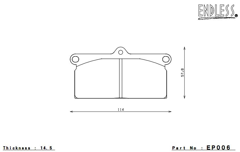 ENDLESS EP006SSY Brake pads Photo-0