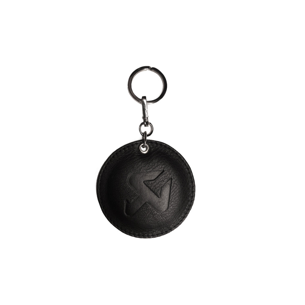 AKRAPOVIC 800952 Round Leather Keychain - black Photo-0
