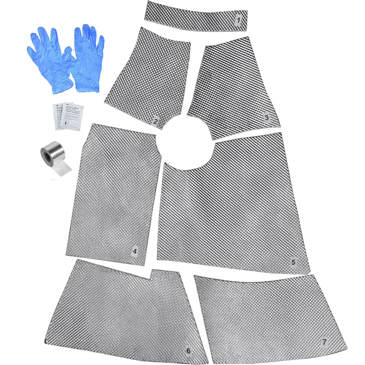 DEI 010882 Triumph TR6 HeatShield Transmission Tunnel Heat Shield Kit Photo-0