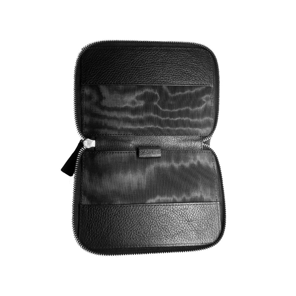 AKRAPOVIC 800942 Leather Zip Notebook (S) black Photo-1