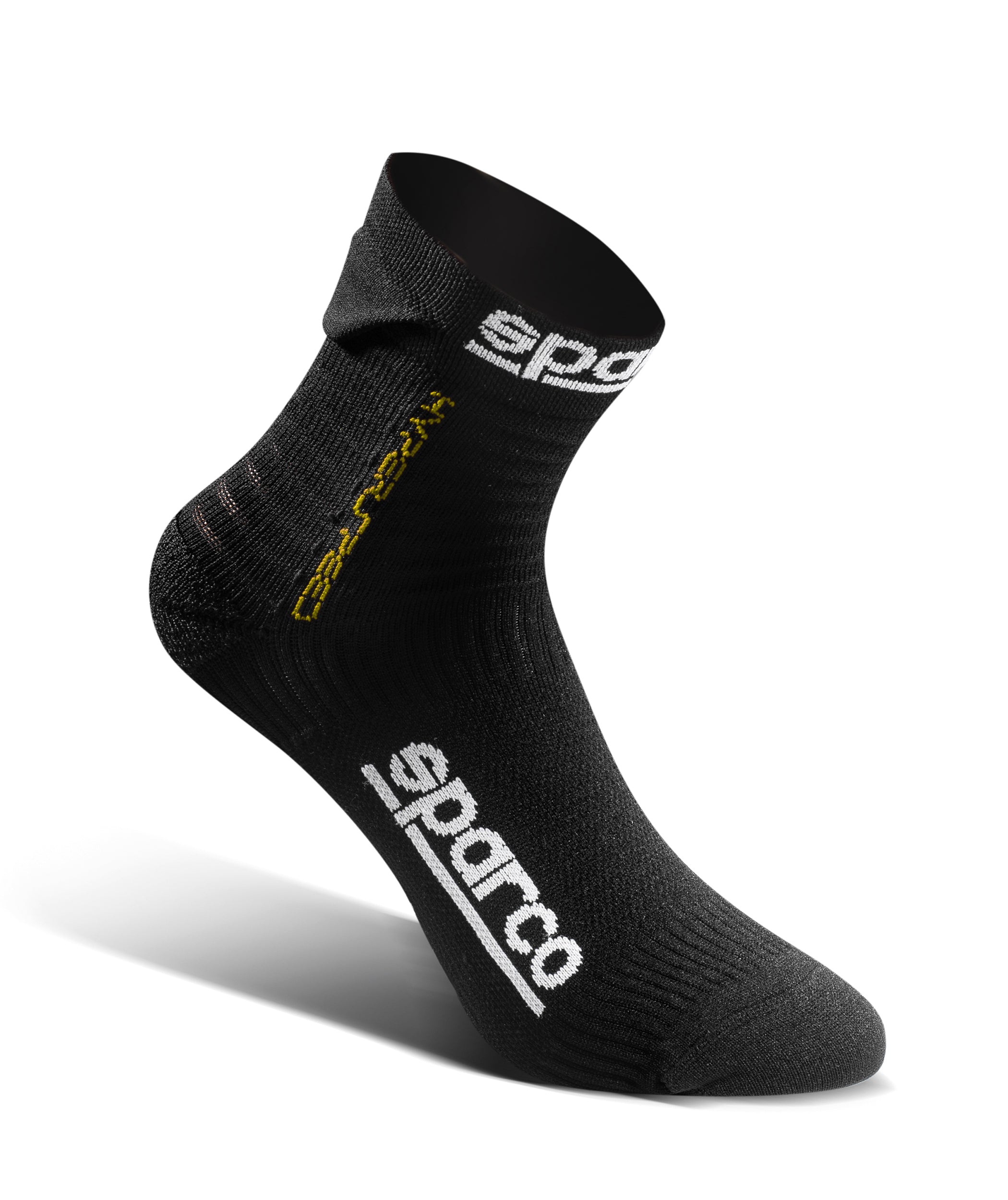 SPARCO 01290NRGF4445 Driving socks HYPERSPEED, black/yellow, size 44/45 Photo-0