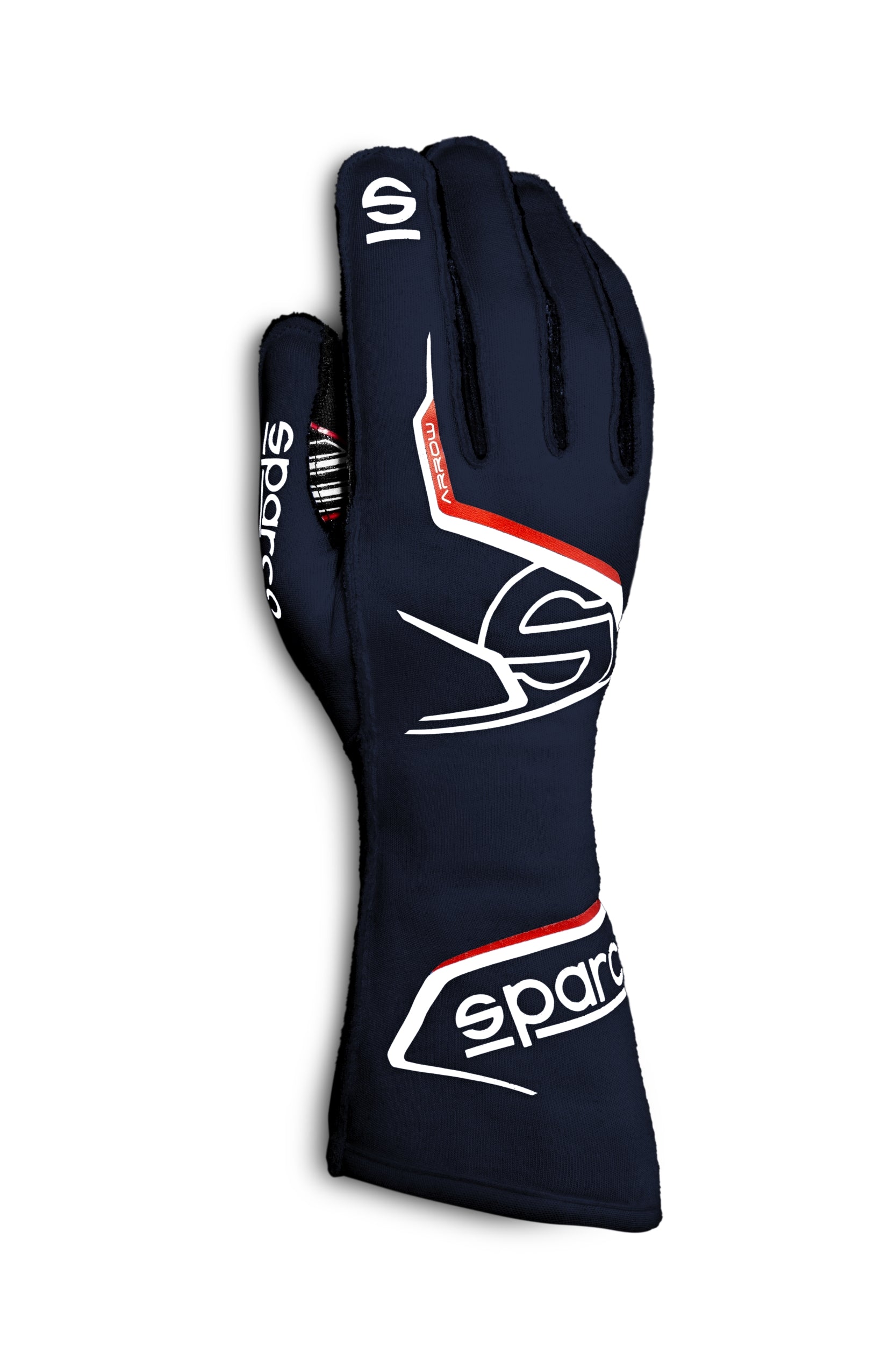 SPARCO 00131408BMRS ARROW Racing gloves, FIA 8856-2018, navy blue/red, size 8 Photo-0