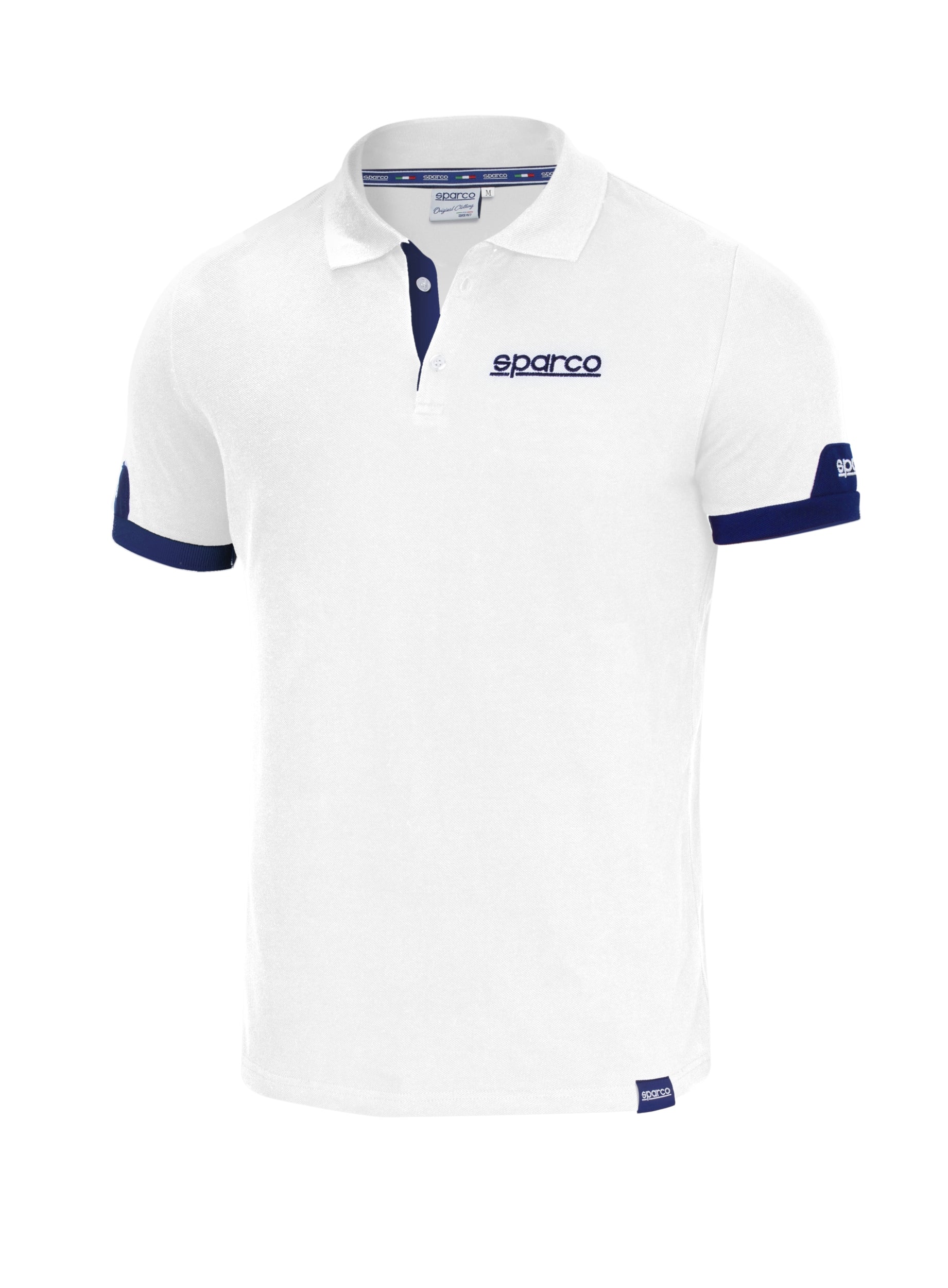 SPARCO 01322BI3L POLO "CORPORATE", white, size L Photo-0