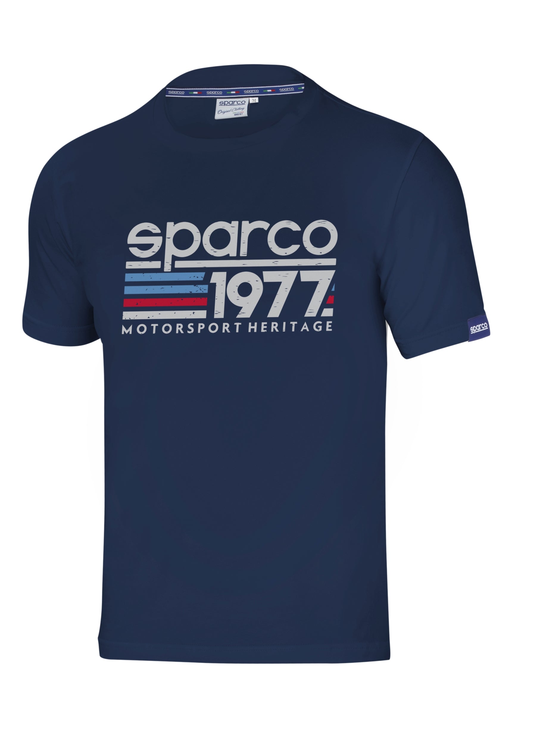SPARCO 01329BM3L T-SHIRT "1977", navy blue, size L Photo-0