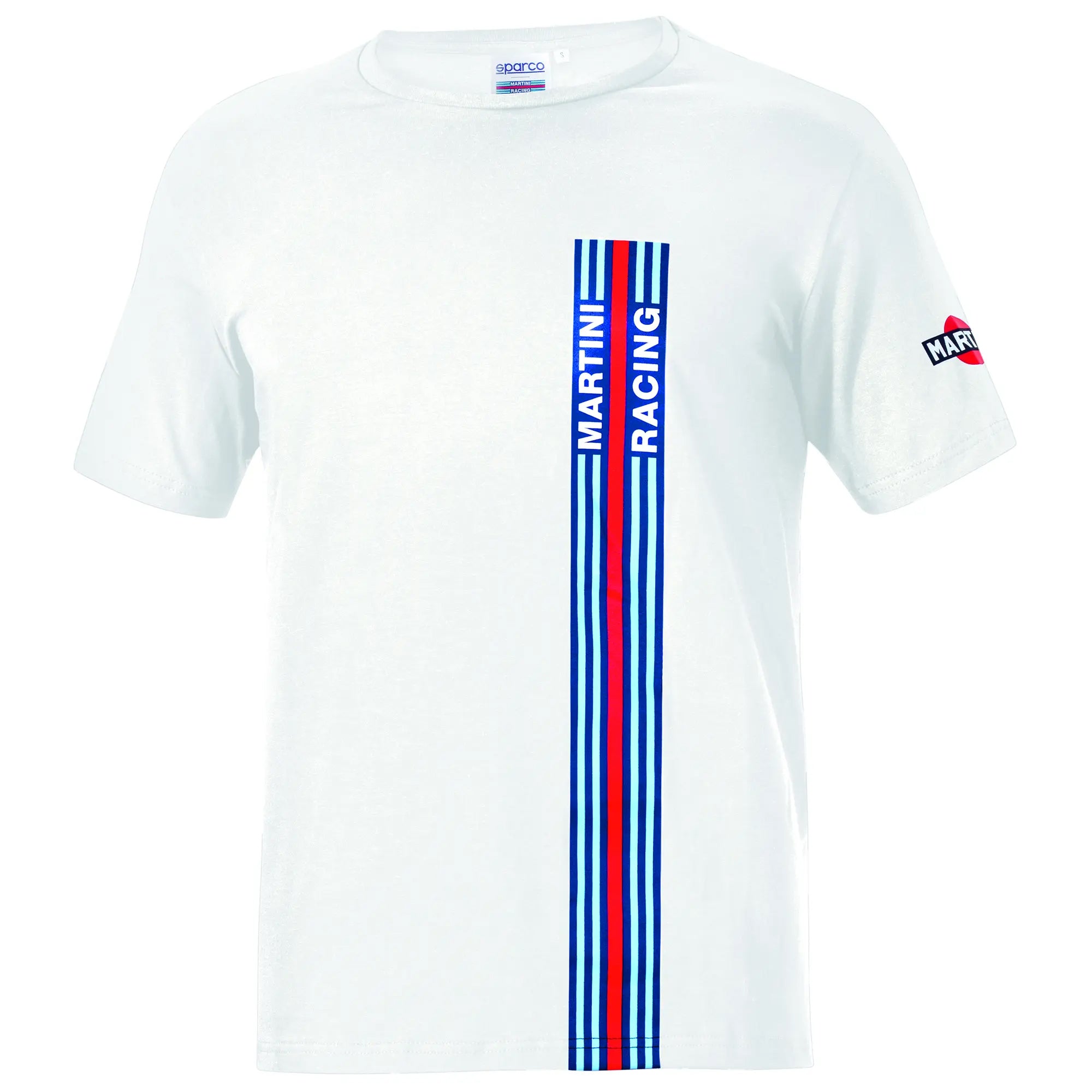 SPARCO 01339MRBI4XL T-shirt BIG STRIPES MARTINI RACING, white, size XL Photo-0
