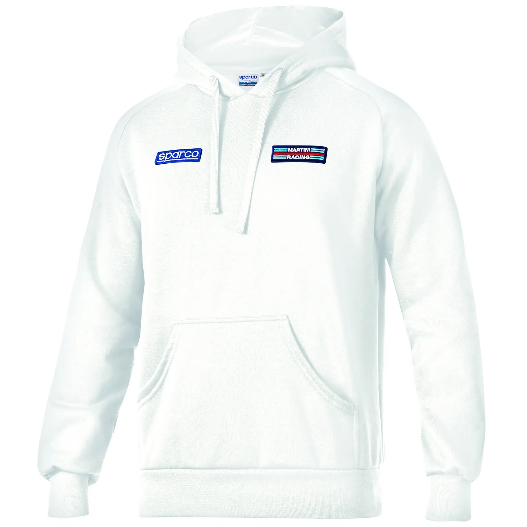 SPARCO 01340MRBI1S Hoodie BIG STRIPES MARTINI RACING, white, size S Photo-0