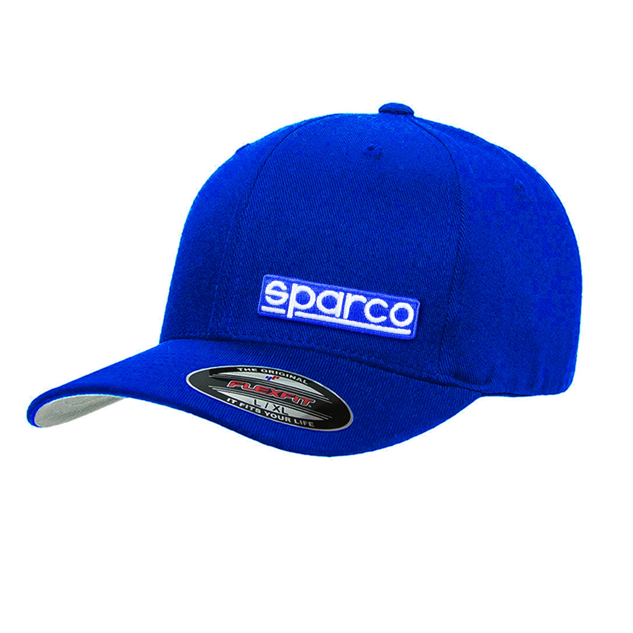SPARCO 01357AZ2SM BASEBALL CAP FLEXFIT, blue, size S/M Photo-0