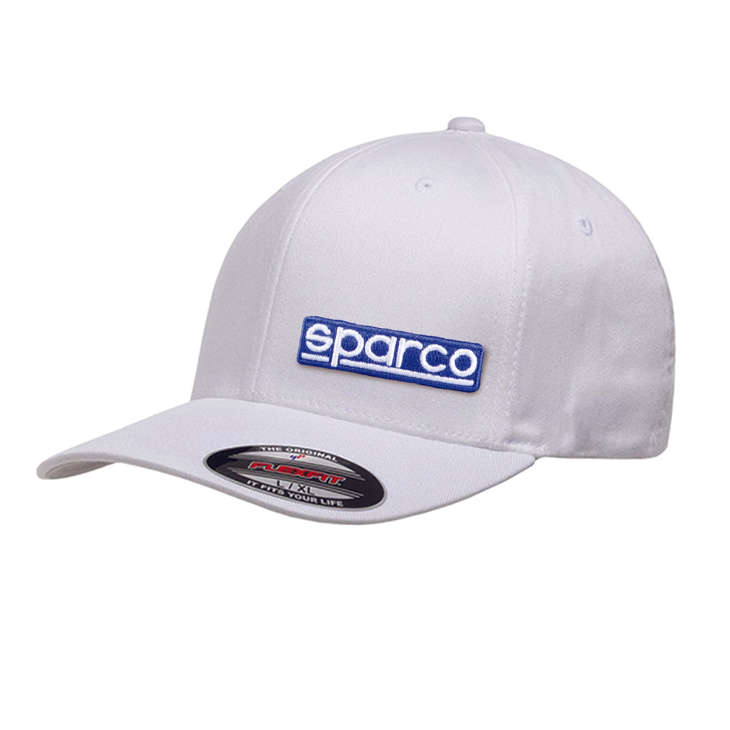SPARCO 01357BI4LXL BASEBALL CAP FLEXFIT, white, size L/XL Photo-0