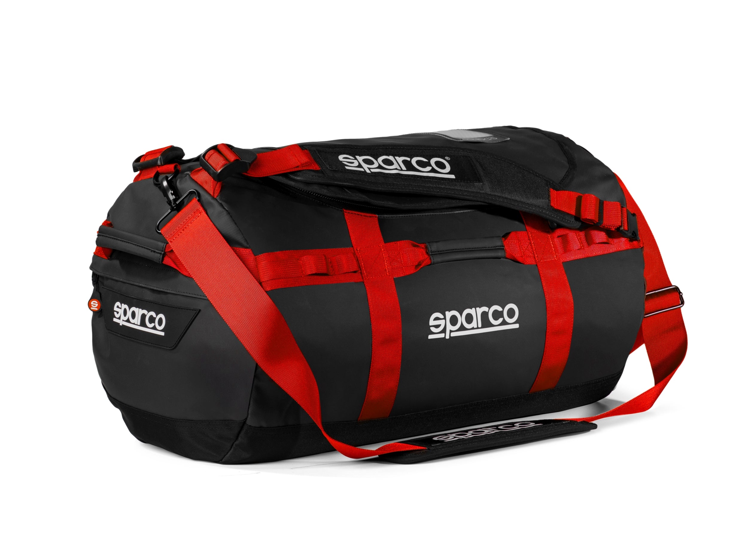 SPARCO 016443NRRS DAKAR-S DUFFLE BAG, 53 x 32.5 x 32.5 cm, black/red, size S Photo-0