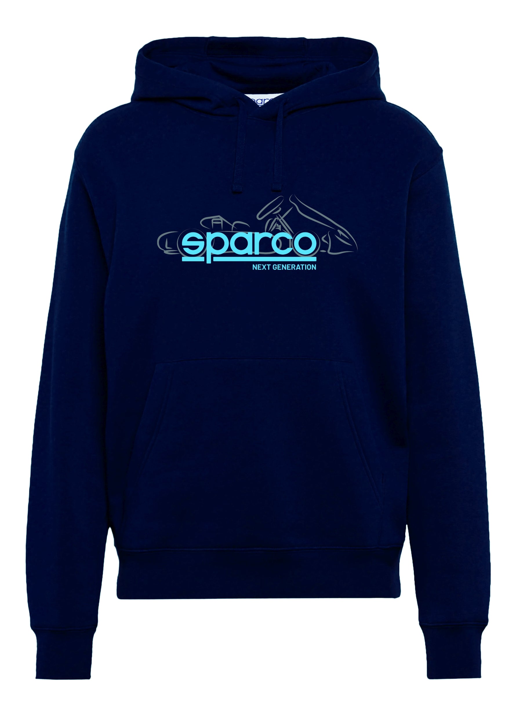 SPARCO 017024BM0708 HOODIE "NEXT GENERATION", navy blue, 7-8 years Photo-0