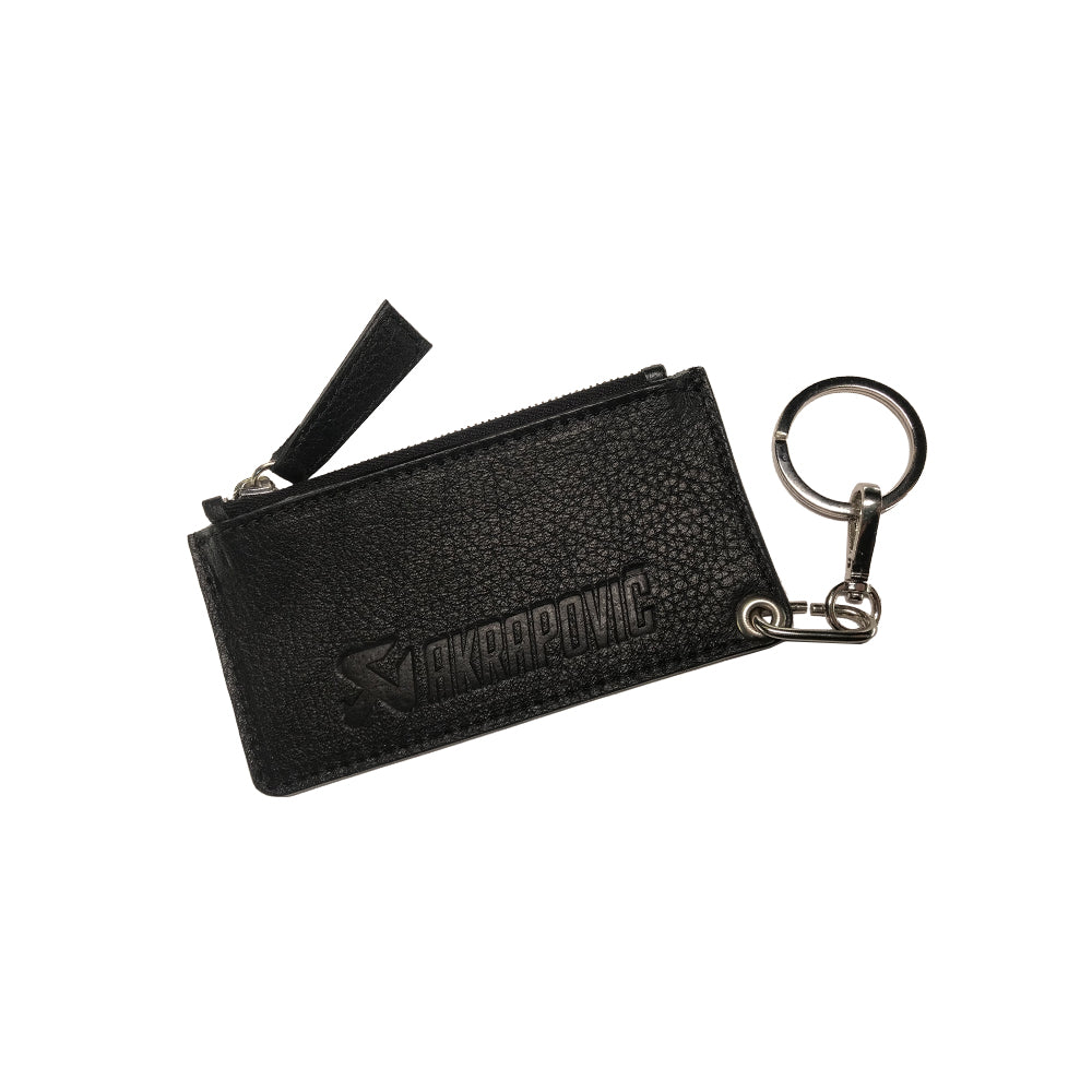 AKRAPOVIC 800956 Leather Zip Keychain - black Photo-0