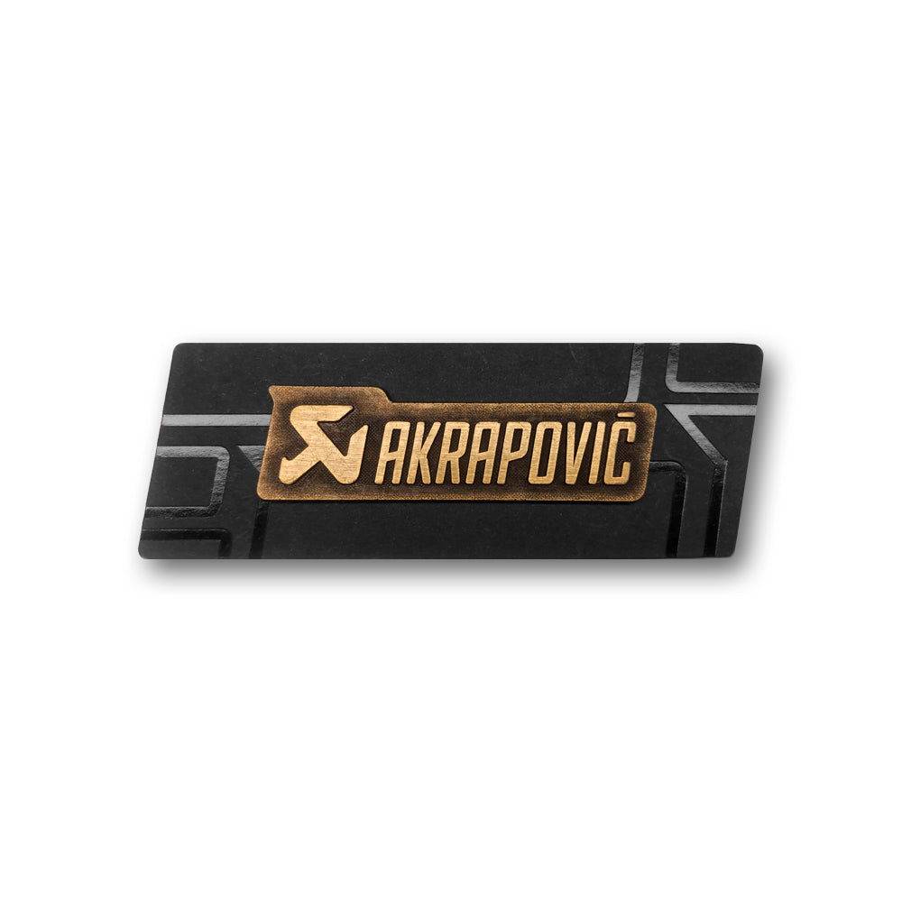 AKRAPOVIC 800911 Brass sign badge Photo-0