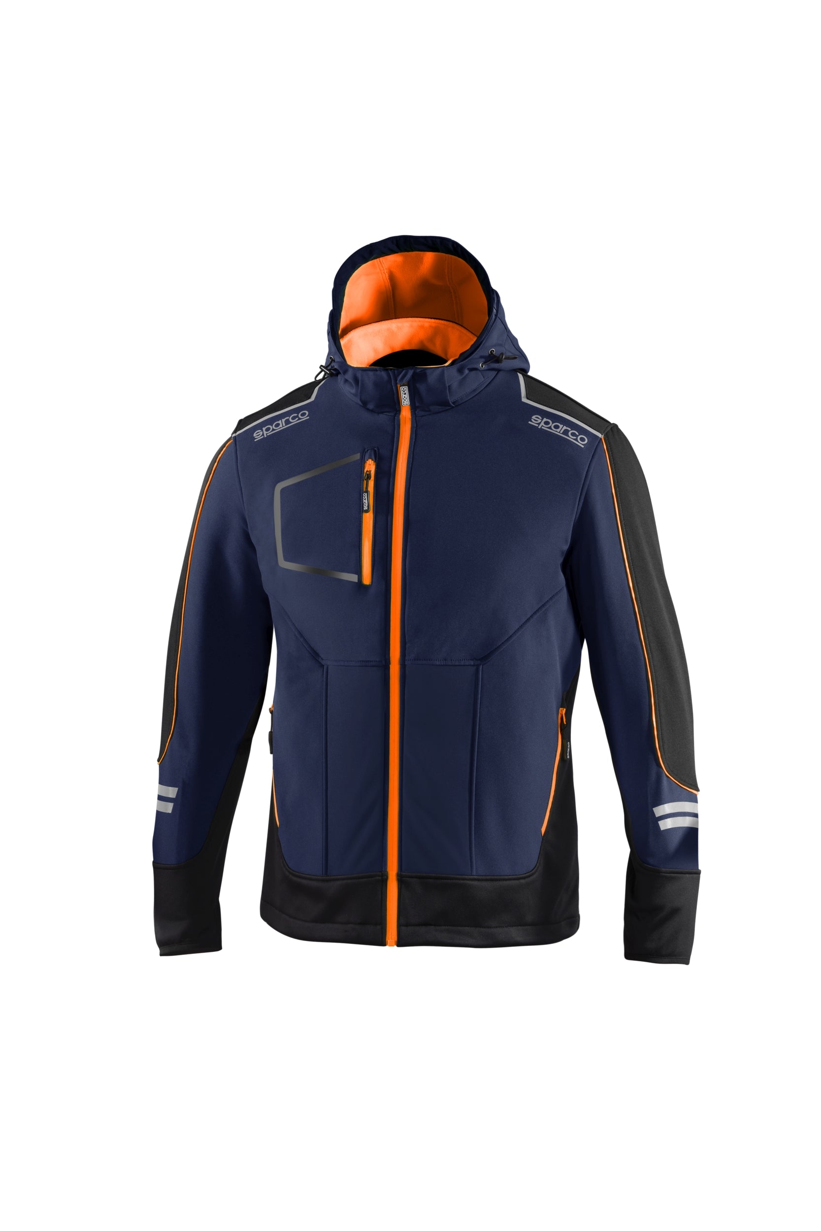 SPARCO 02412BMAF5XXL TECH Soft-shell, navy blue/fluo orange, size XXL Photo-0