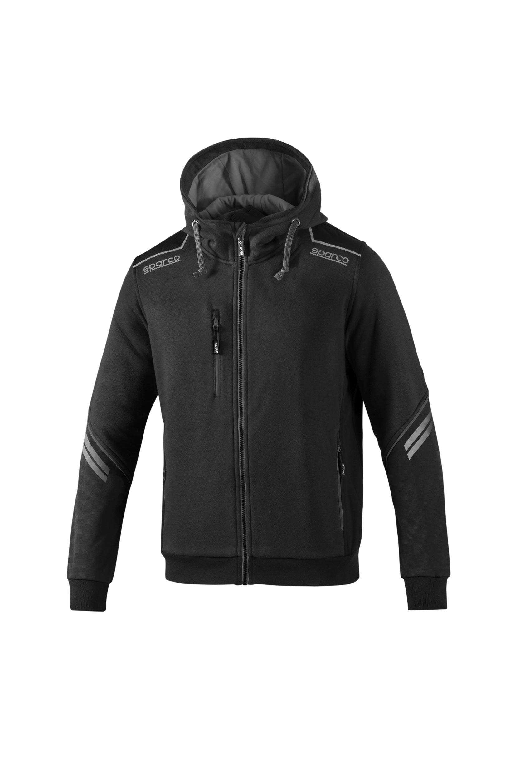 SPARCO 02414NRGS5XXL TECH Hooded Full Zip, black/grey, size XXL Photo-0