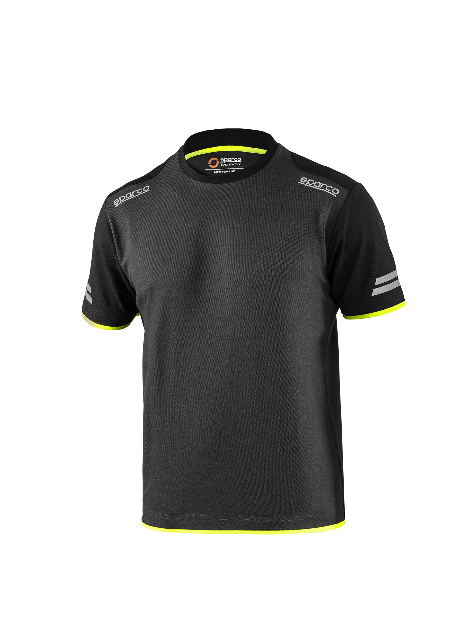 SPARCO 02416GSGF1S TECH T-shirt, grey/yellow fluo, size S Photo-0