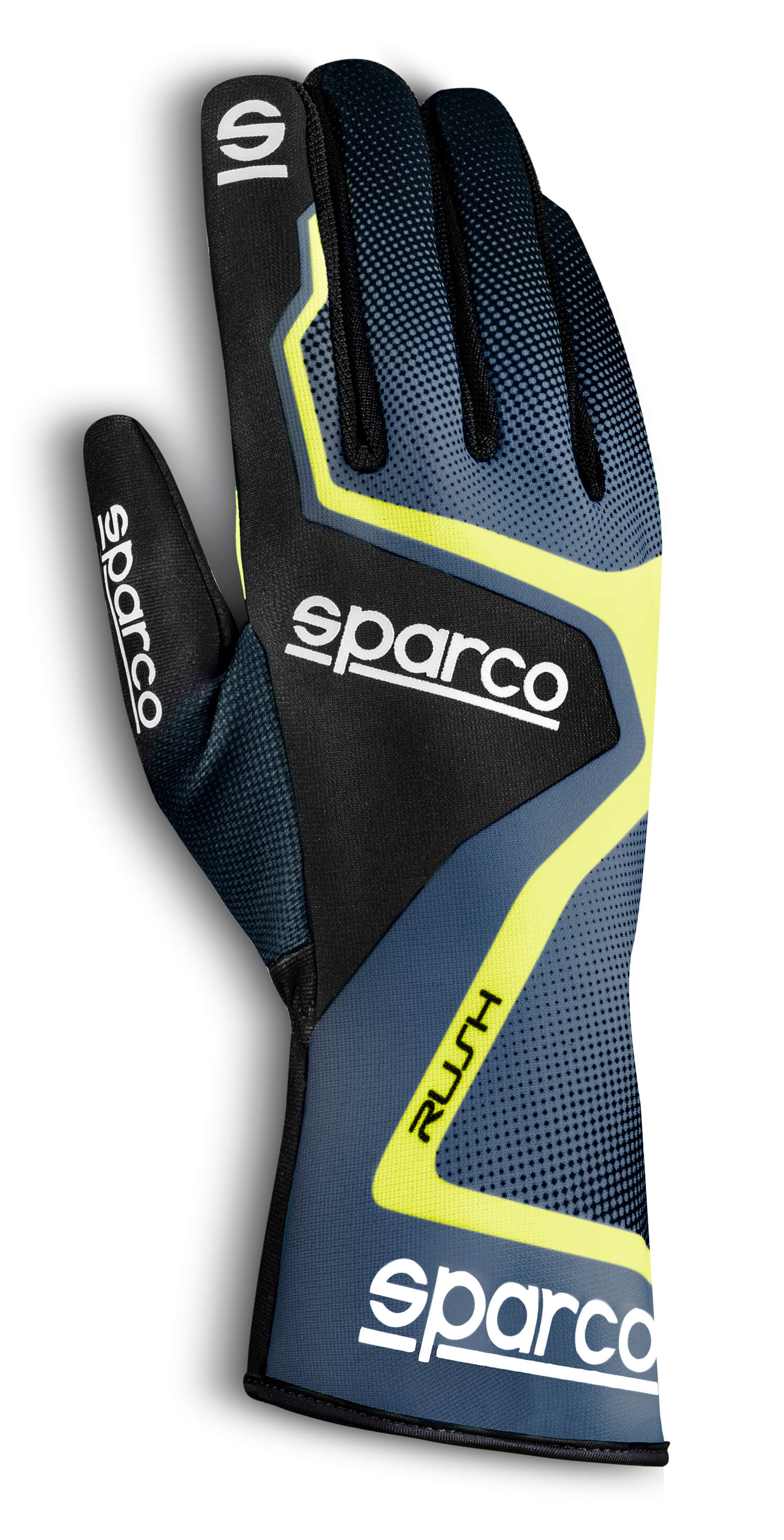 SPARCO 00255605GRGF Kart gloves RUSH, child, grey/black/yellow, size 5 Photo-0