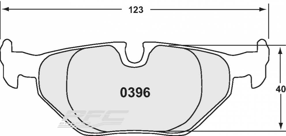 PFC 0396.332.17.44 Rear Brake Pads for BMW 1 Series 120d/130i (E81 / E82 / E87) (332 Compound, 17 mm) Photo-0