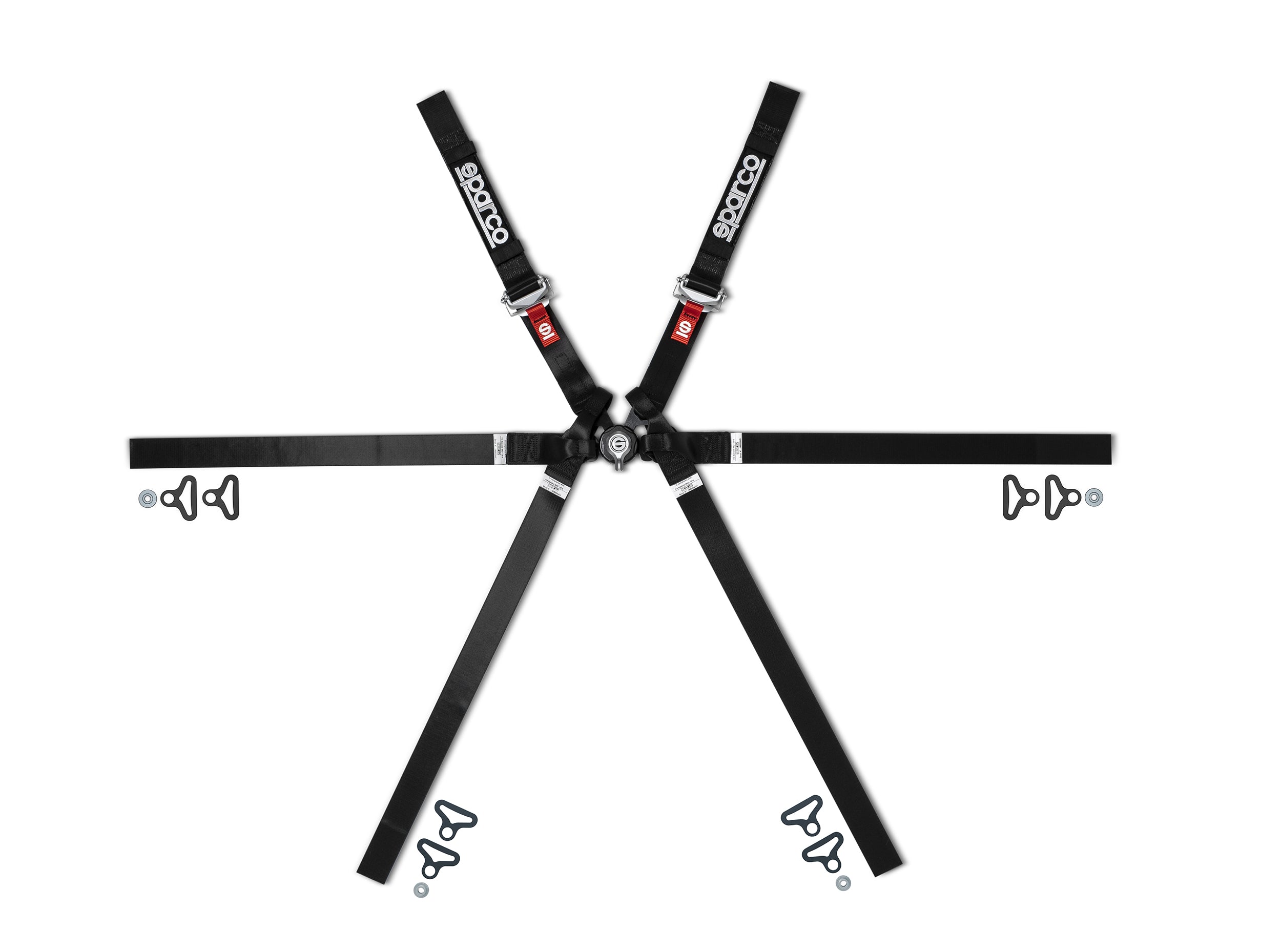 SPARCO 04833HNR Harness belts PRIME H9, 2", 6 point, formula, FIA 8853-2016 Photo-0