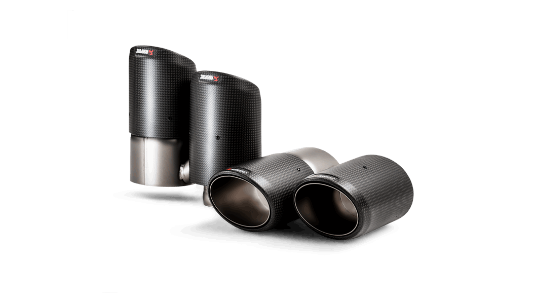 AKRAPOVIC TP-CT/53 Tail pipe set (Carbon) for PORSCHE 536 Cayenne (E3) Photo-0