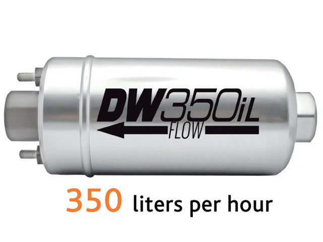 DEATSCHWERKS 9-350 DW350iL, 350lph in-line external fuel pump with mounting brackets Photo-0