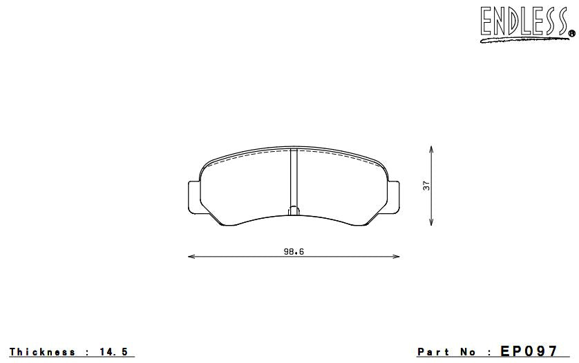 ENDLESS EP097SSY Brake pads Photo-0