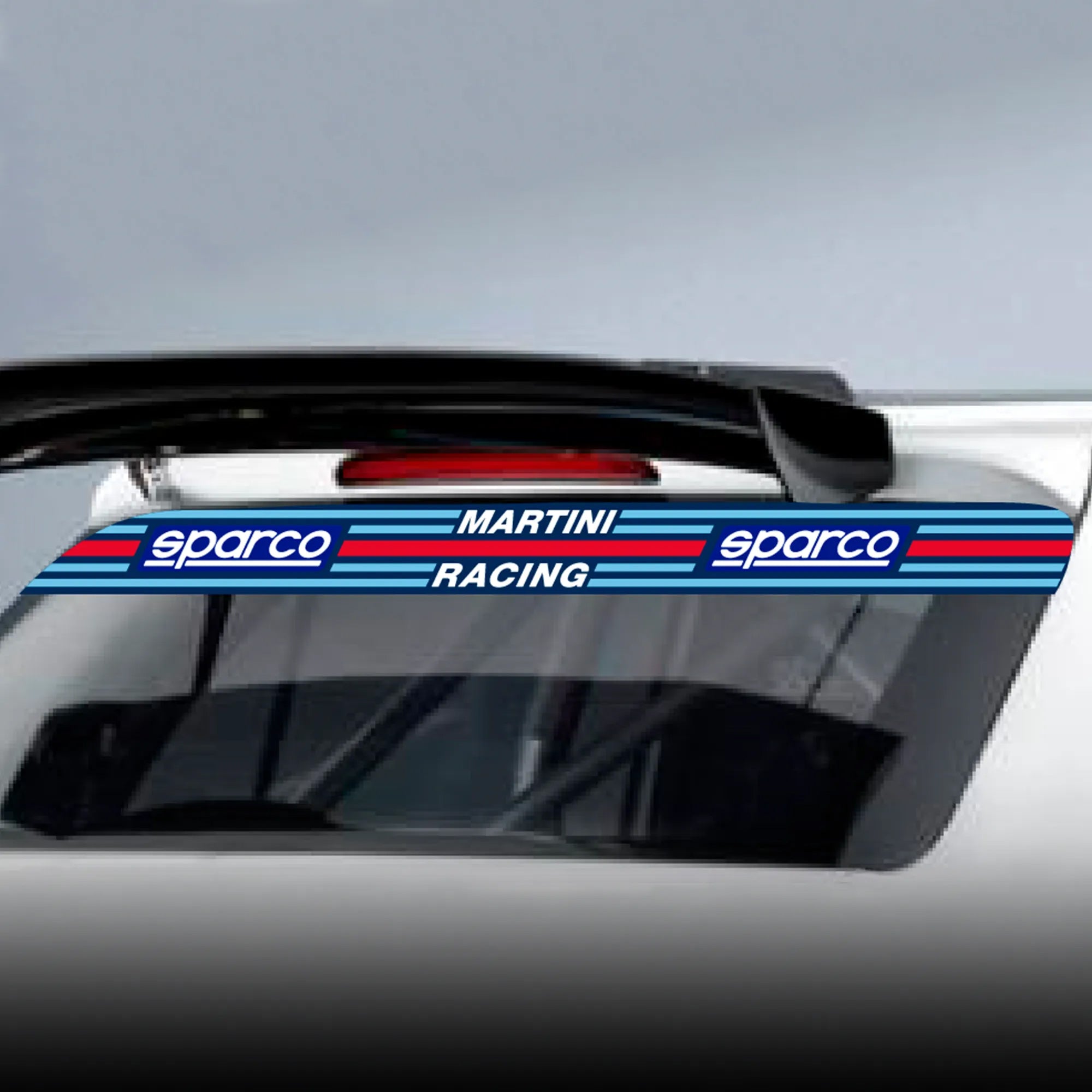 SPARCO 099098MR MARTINI RACING Sun visor strip for rear window, 120 x 10 cm Photo-0