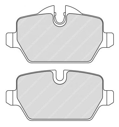 FERODO FCP1806H Rear Brake Pads DS2500 for BMW 1-Series (E81) Photo-0