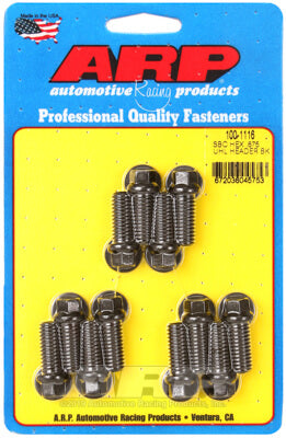 ARP 100-1116 Header Bolt & Stud Kit for CHEVROLET Small Block. 0.875? UHL. 8740. hex Photo-0