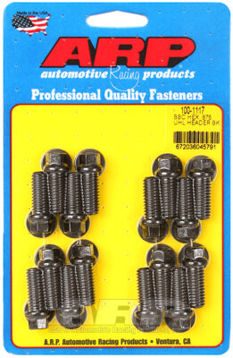 ARP 100-1117 Header Bolt & Stud Kit for CHEVROLET Big Block. 0.875? UHL. 8740. hex Photo-0