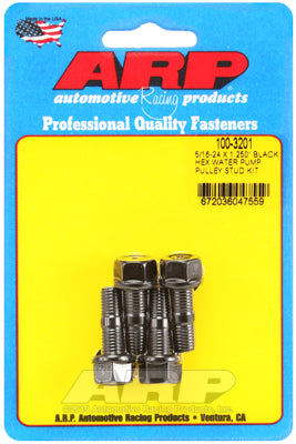 ARP 100-3201 Water Pump Pulley Stud Kit for 5/16-24 X 1.250?. 8740. black oxide. hex Photo-0