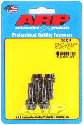 ARP 100-3216 Water Pump Pulley Stud Kit for 5/16-24 X 1.250˝. 8740. black oxide. 12pt Photo-0